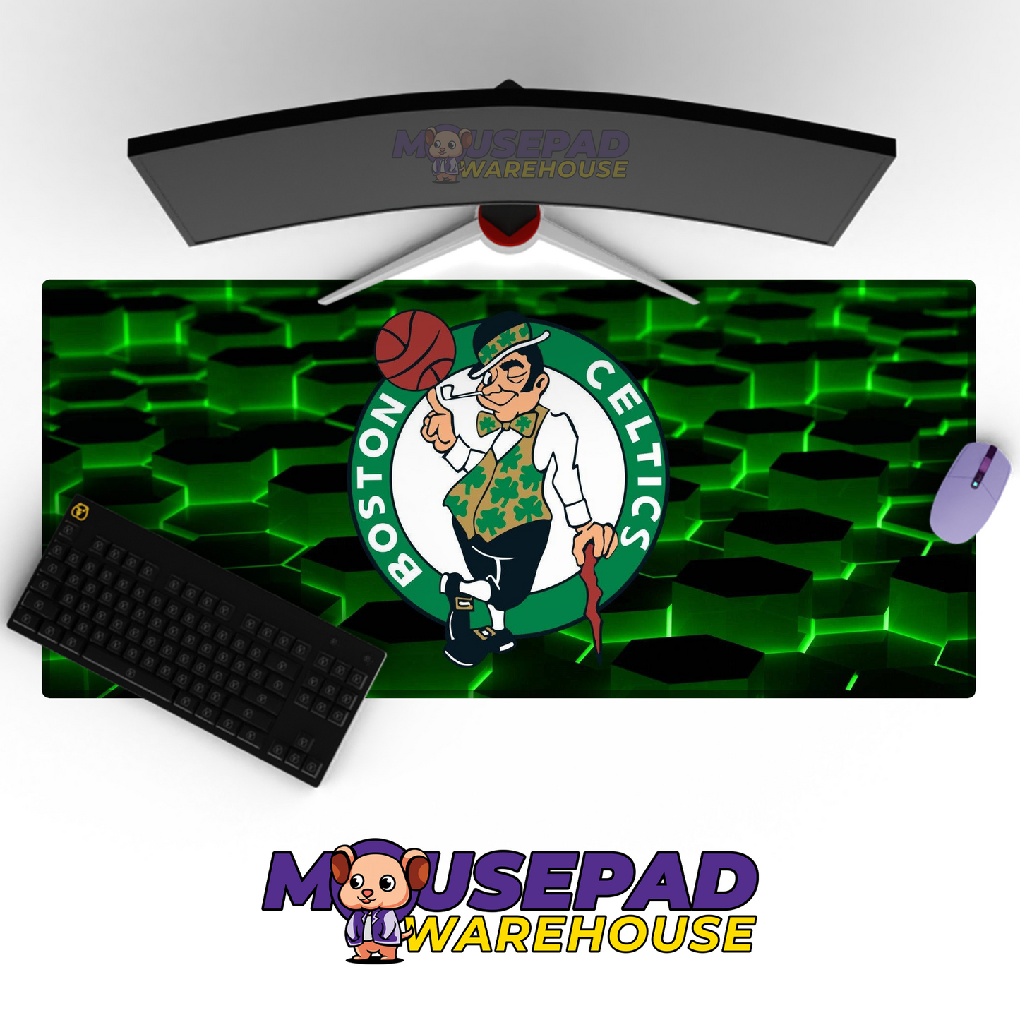 Boston Celtics V8 Mousepad Mockup