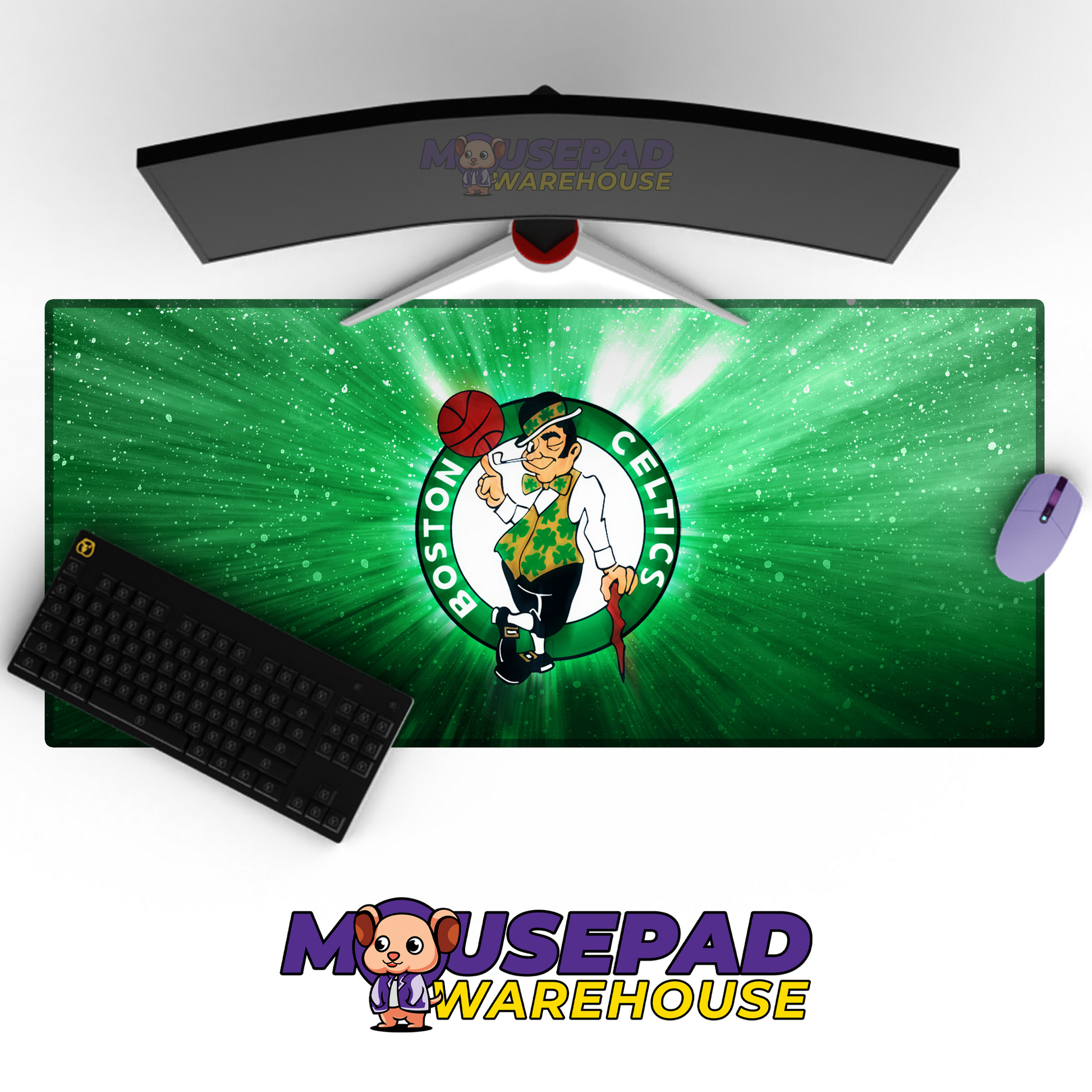 Boston Celtics V9 Mousepad Mockup