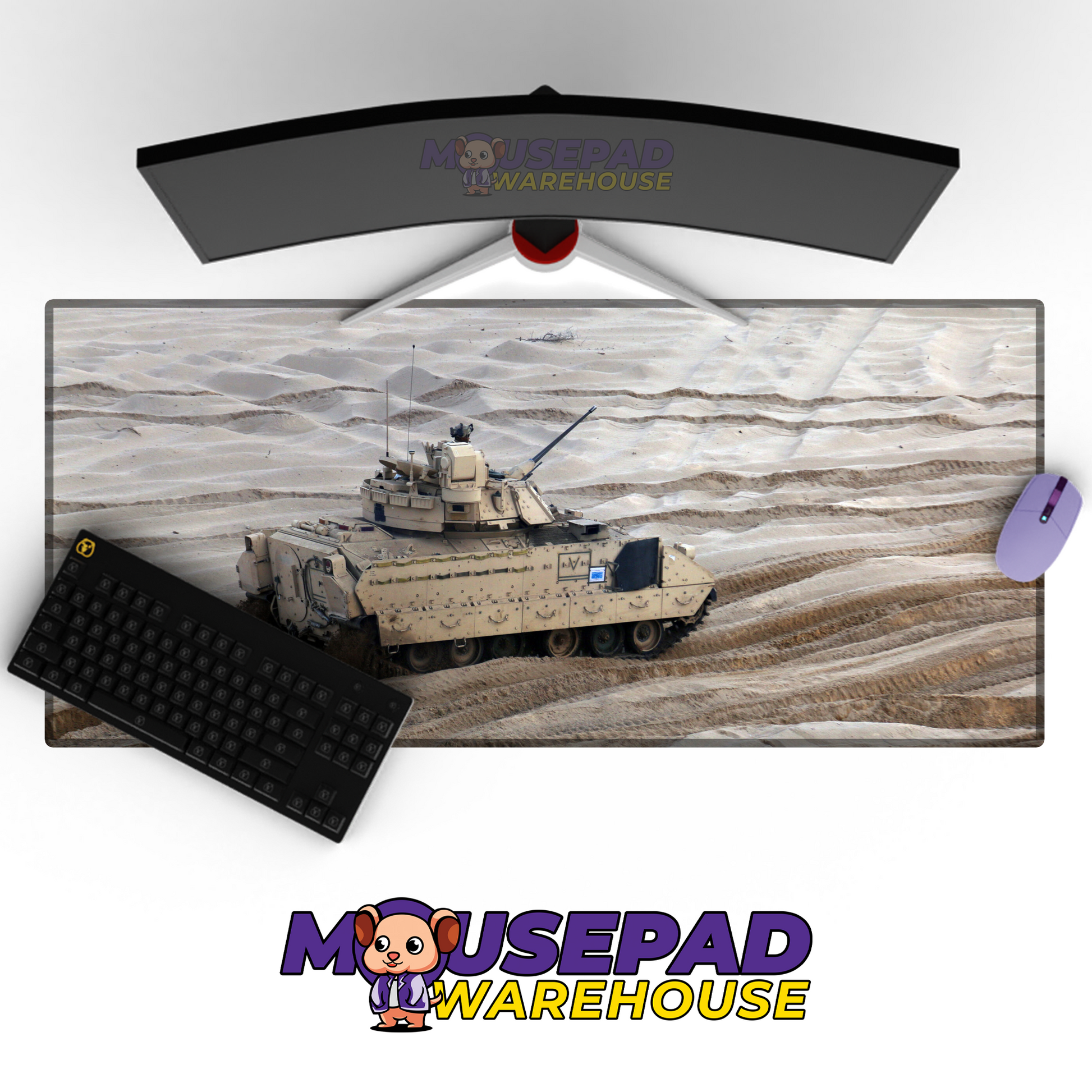 Bradley Fighting Vehicle V11 Mousepad Deskmat Mockup