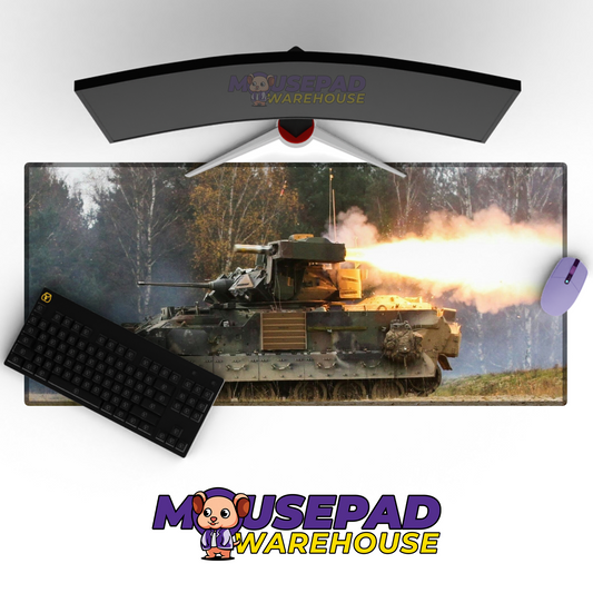 Bradley Fighting Vehicle V12 Mousepad Deskmat Mockup