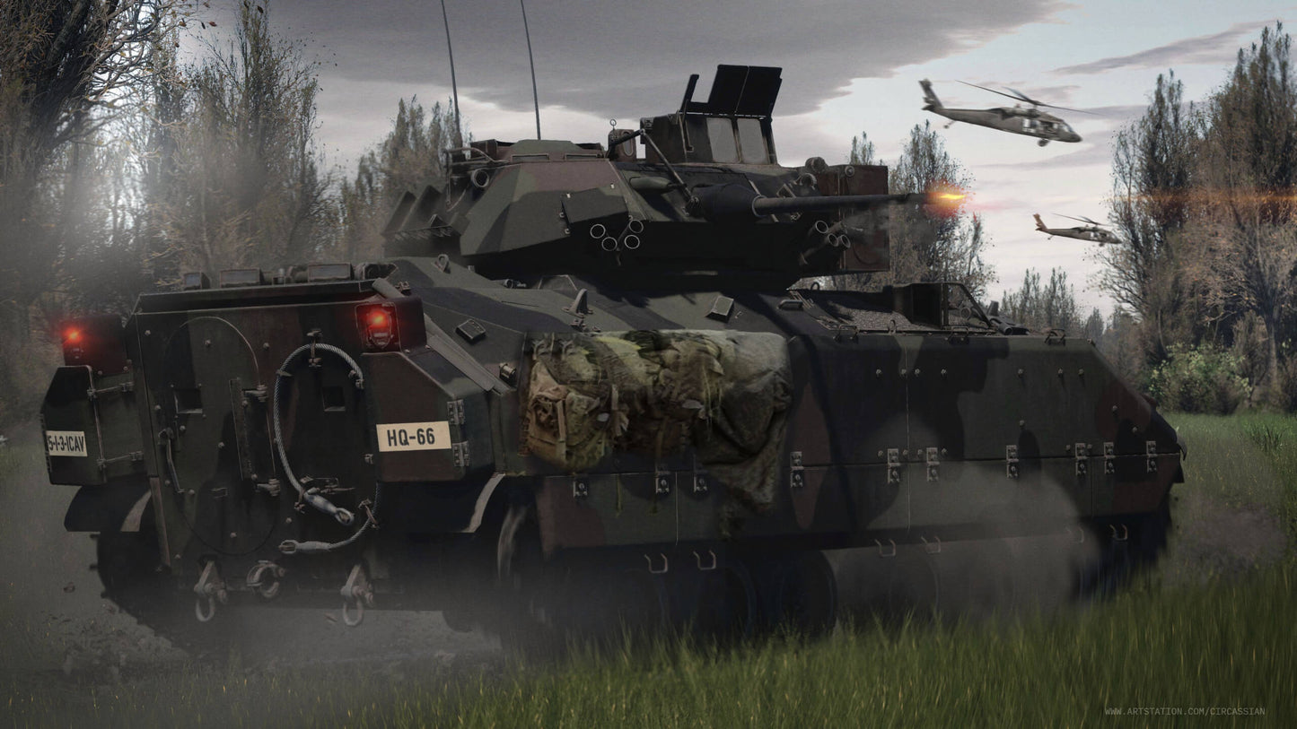 Bradley Fighting Vehicle V13 Mousepad Deskmat