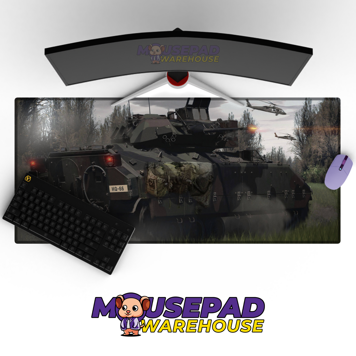 Bradley Fighting Vehicle V13 Mousepad Deskmat Mockup