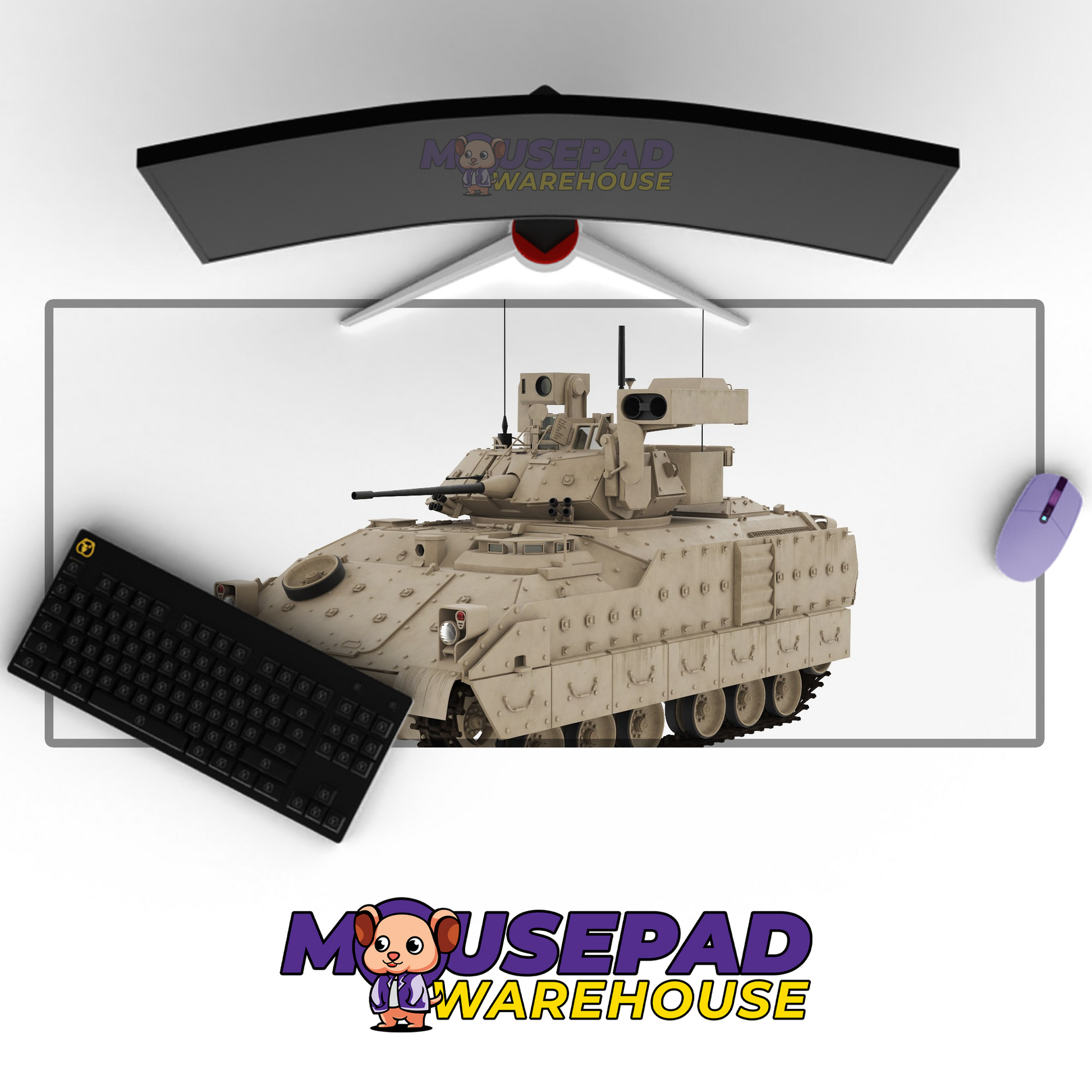 Bradley Fighting Vehicle V15 Mousepad Deskmat Mockup