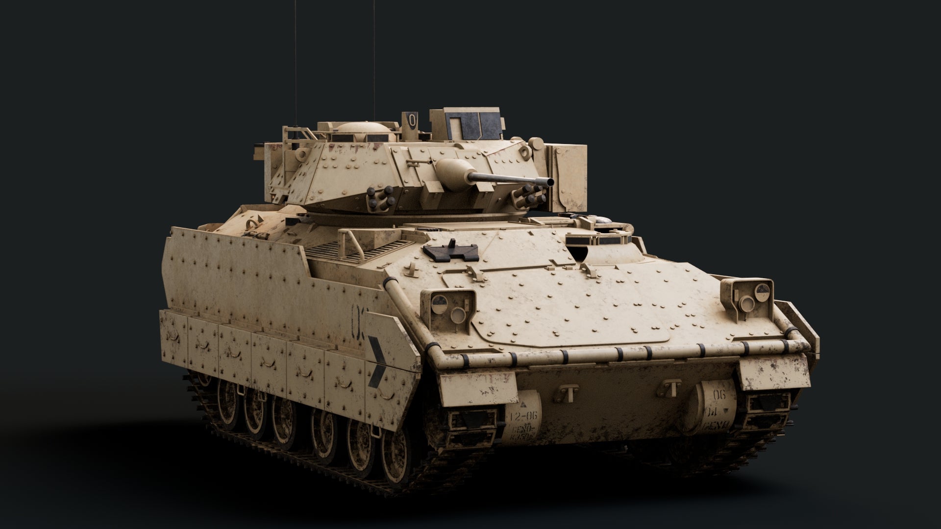 Bradley Fighting Vehicle V18 Mousepad Deskmat