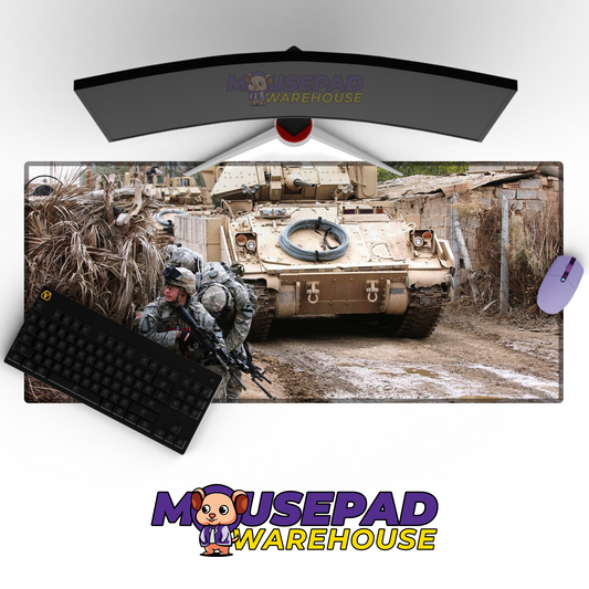 Bradley Fighting Vehicle V1 Mousepad Deskmat Mockup