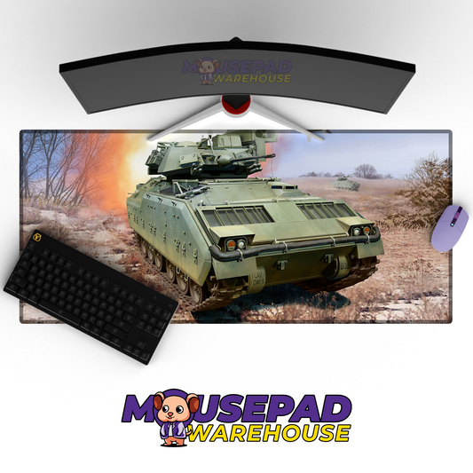 Bradley Fighting Vehicle V2 Mousepad Deskmat Mockup
