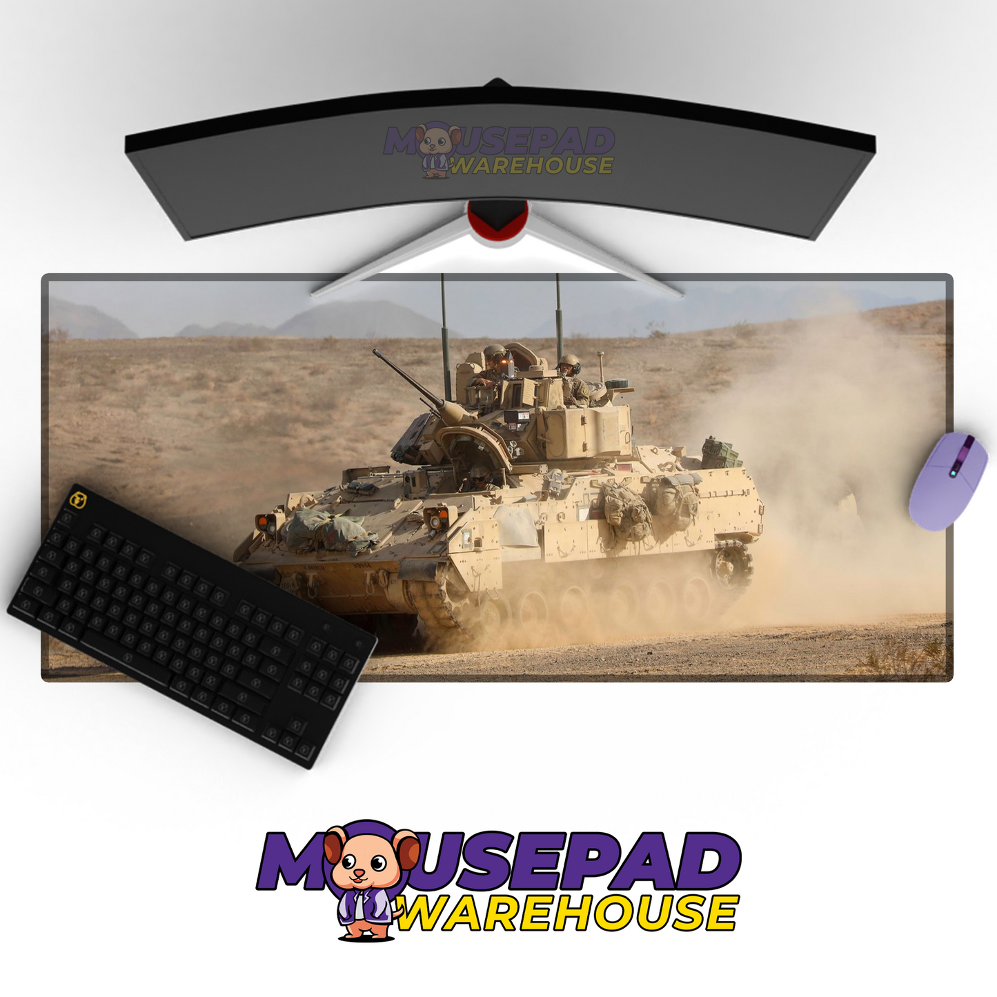 Bradley Fighting Vehicle V3 Mousepad Deskmat Mockup
