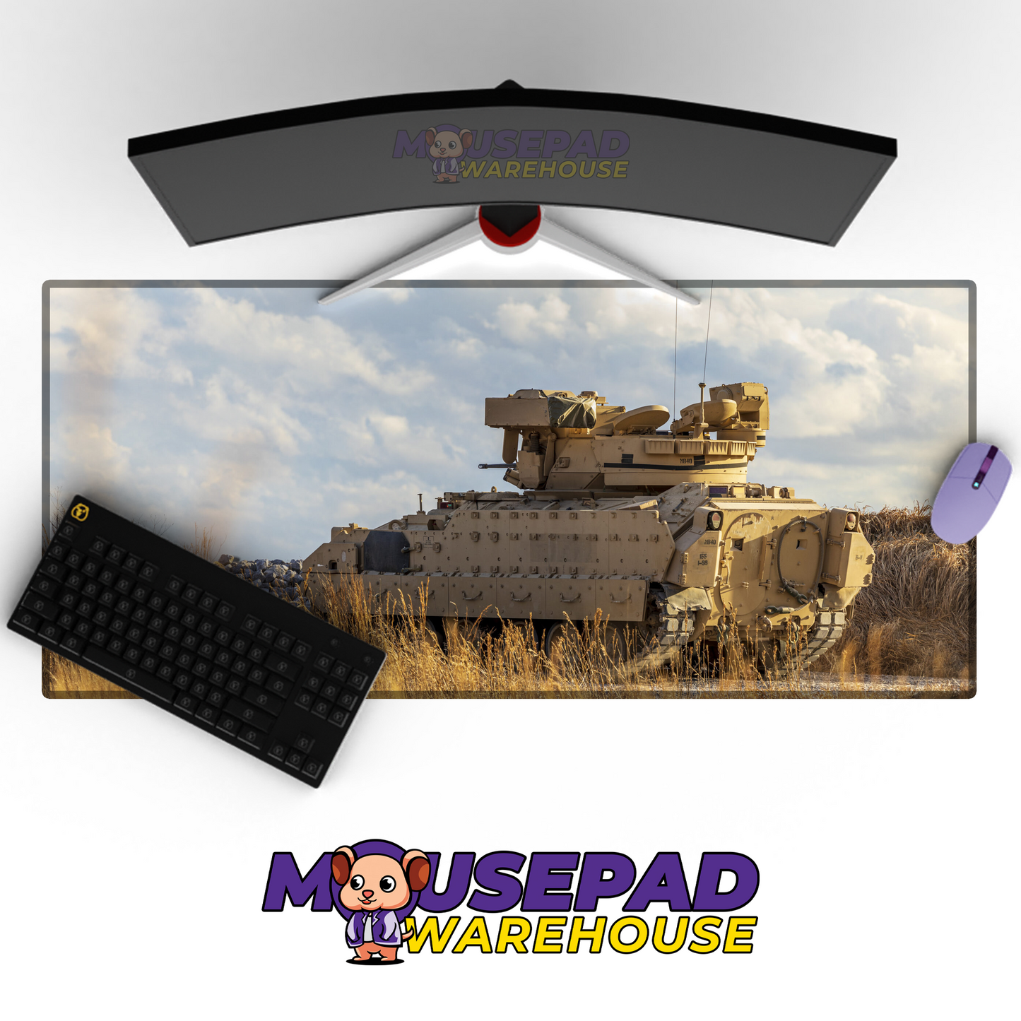 Bradley Fighting Vehicle V7 Mousepad Deskmat Mockup