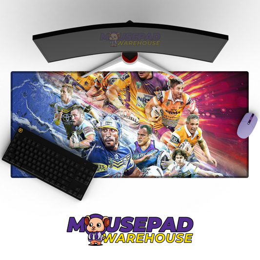 Brisbane Broncos V6 Mousepad Deskmat Mockup