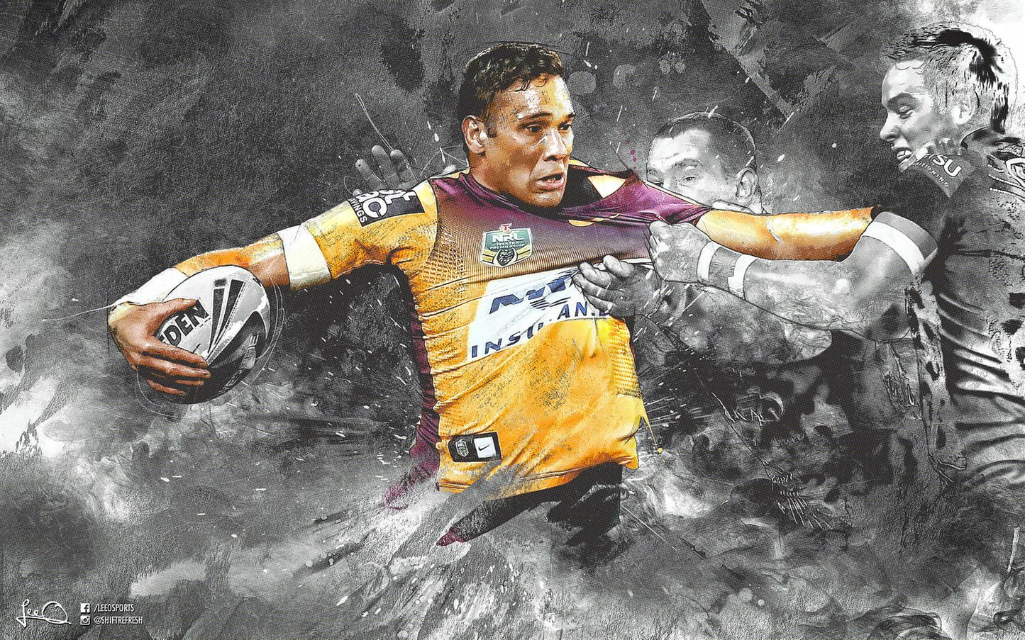Brisbane Broncos V8 Mousepad Deskmat
