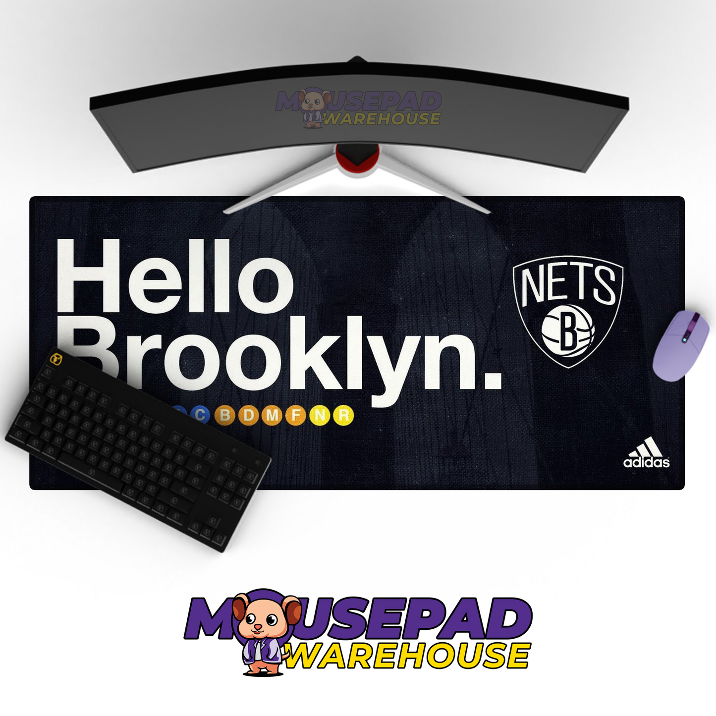 Brooklyn Nets V14 Mousepad Mockup