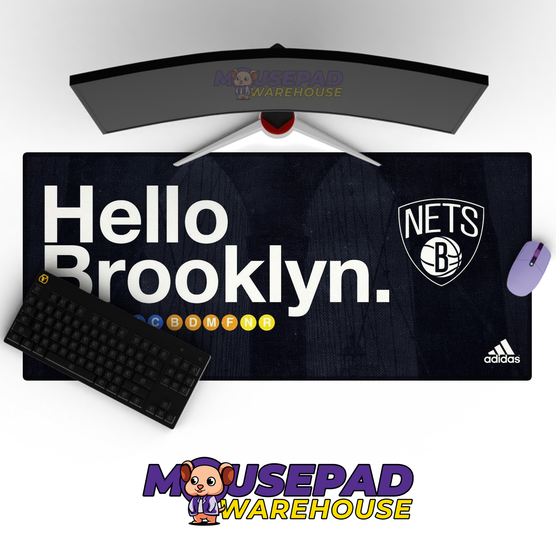 Brooklyn Nets V14 Mousepad Mockup