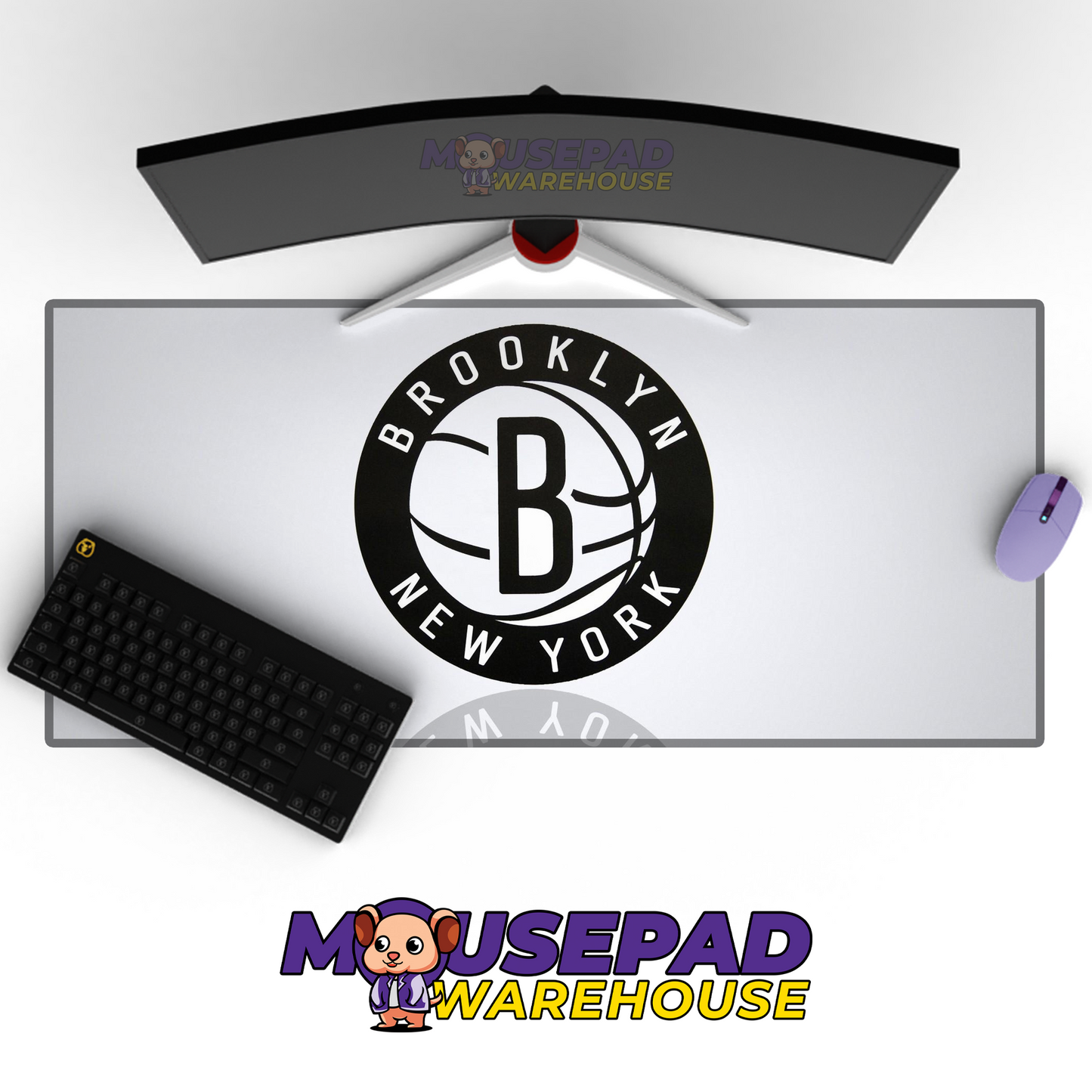 Brooklyn Nets V1 Mousepad Mockup