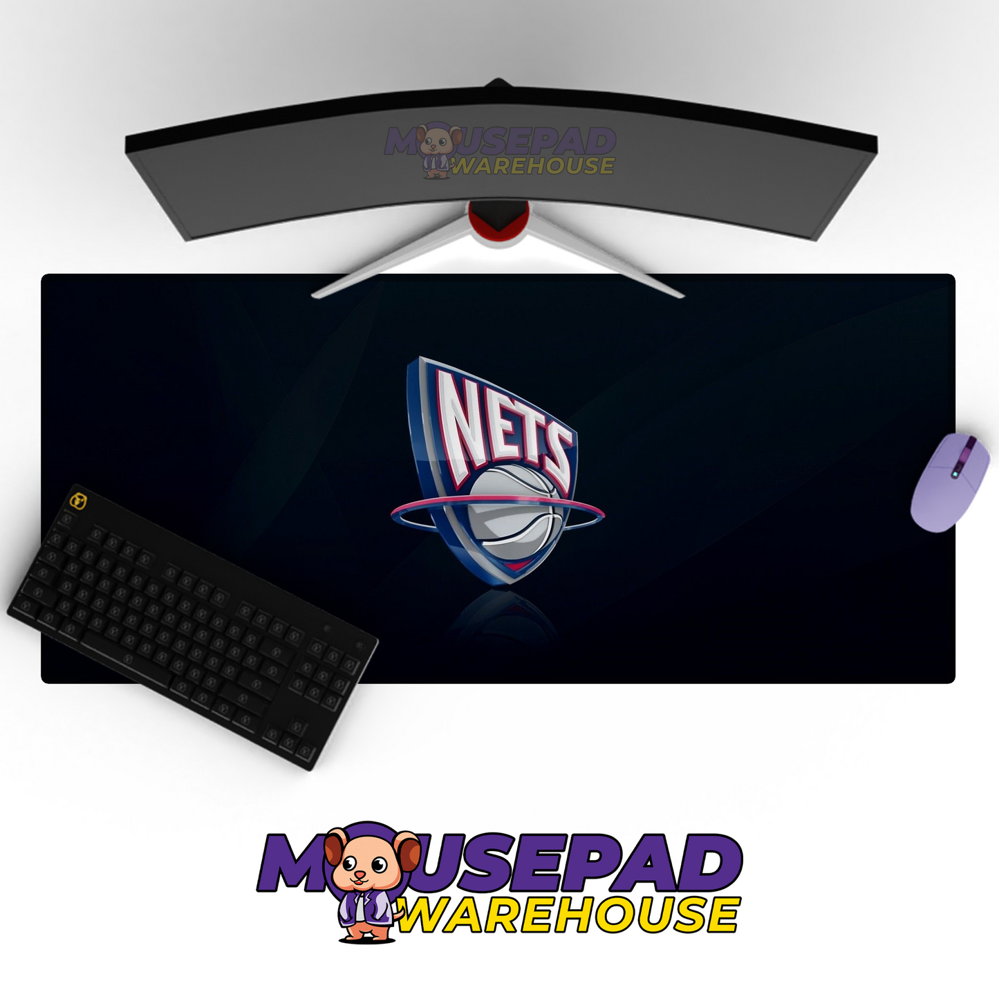 Brooklyn Nets V23 Mousepad Mockup