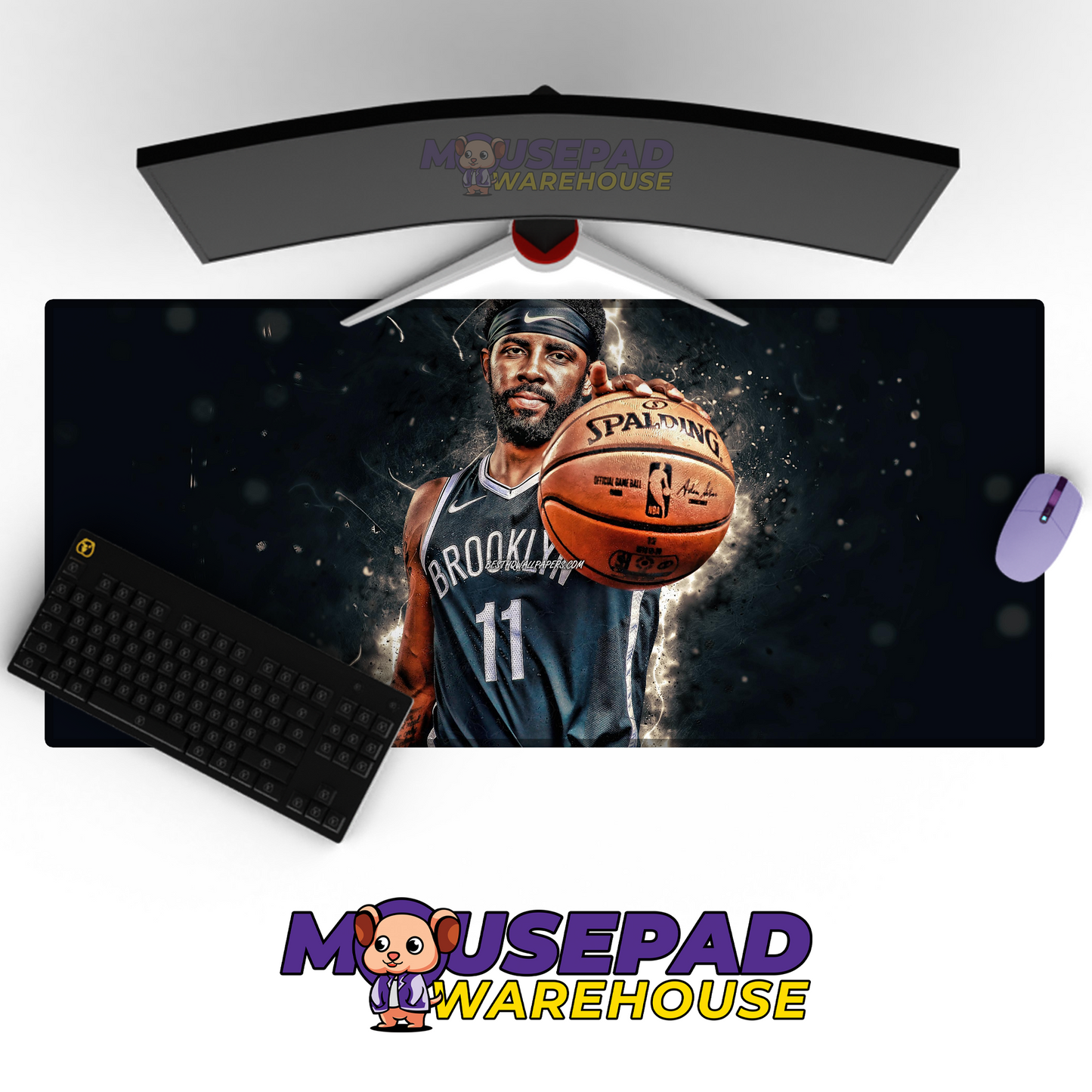 Brooklyn Nets V3 Mousepad Mockup