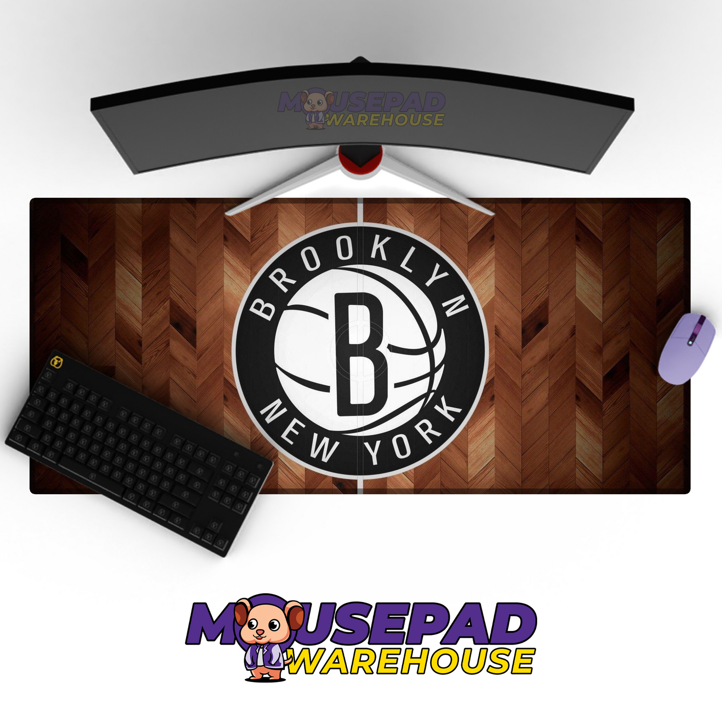 Brooklyn Nets V6 Mousepad Mockup