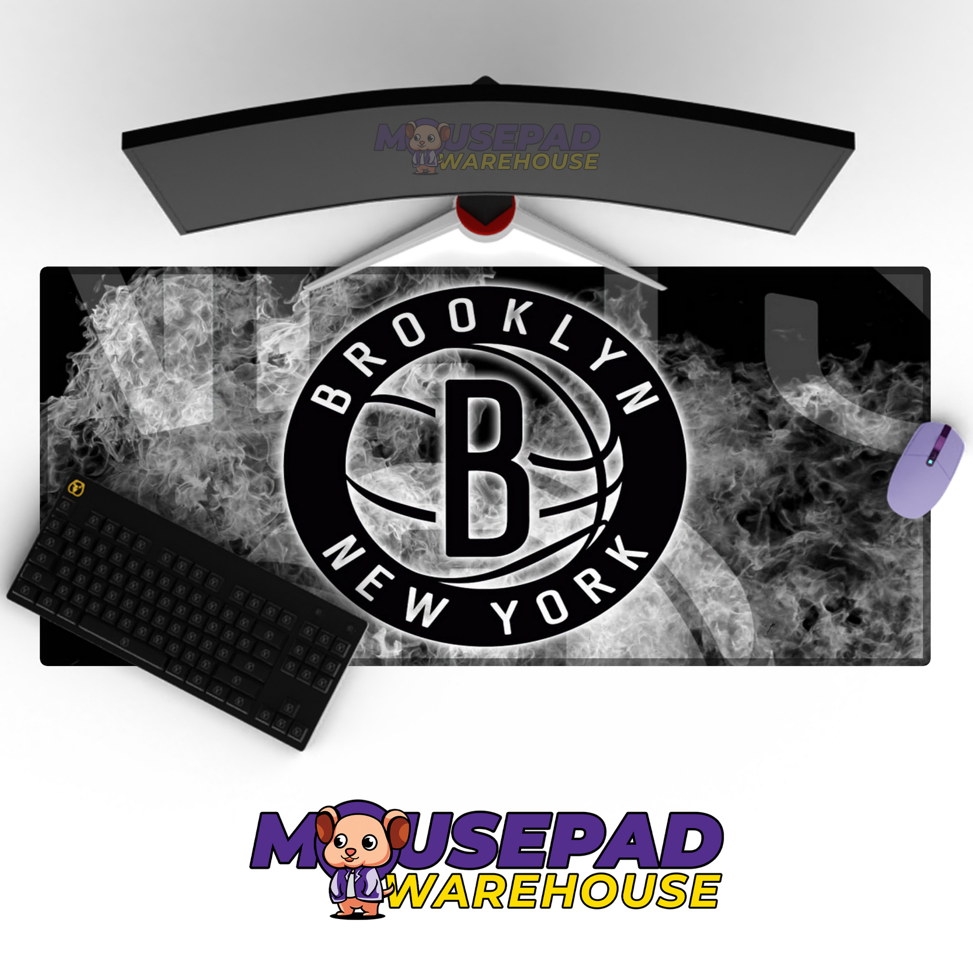 Brooklyn Nets V9 Mousepad Mockup
