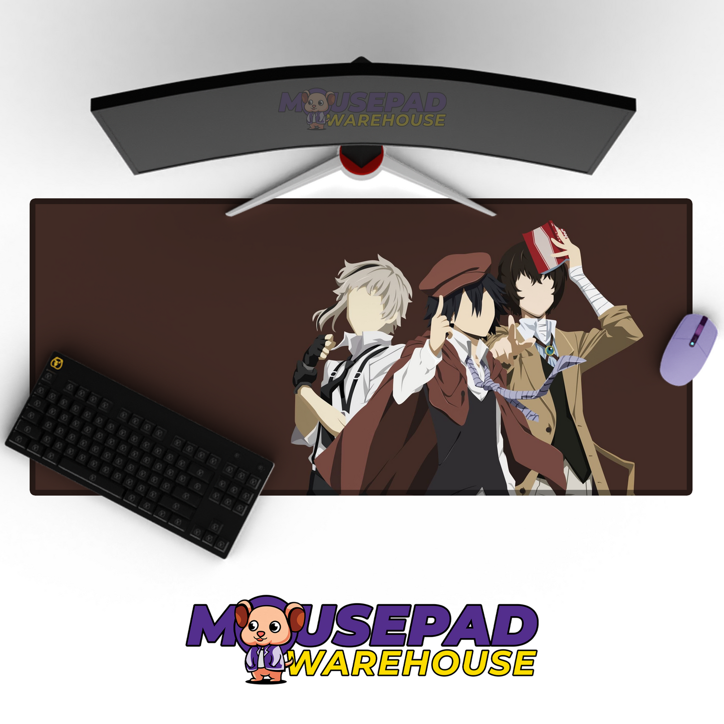 Bungo Stray Dogs V15 Mousepad Mockup