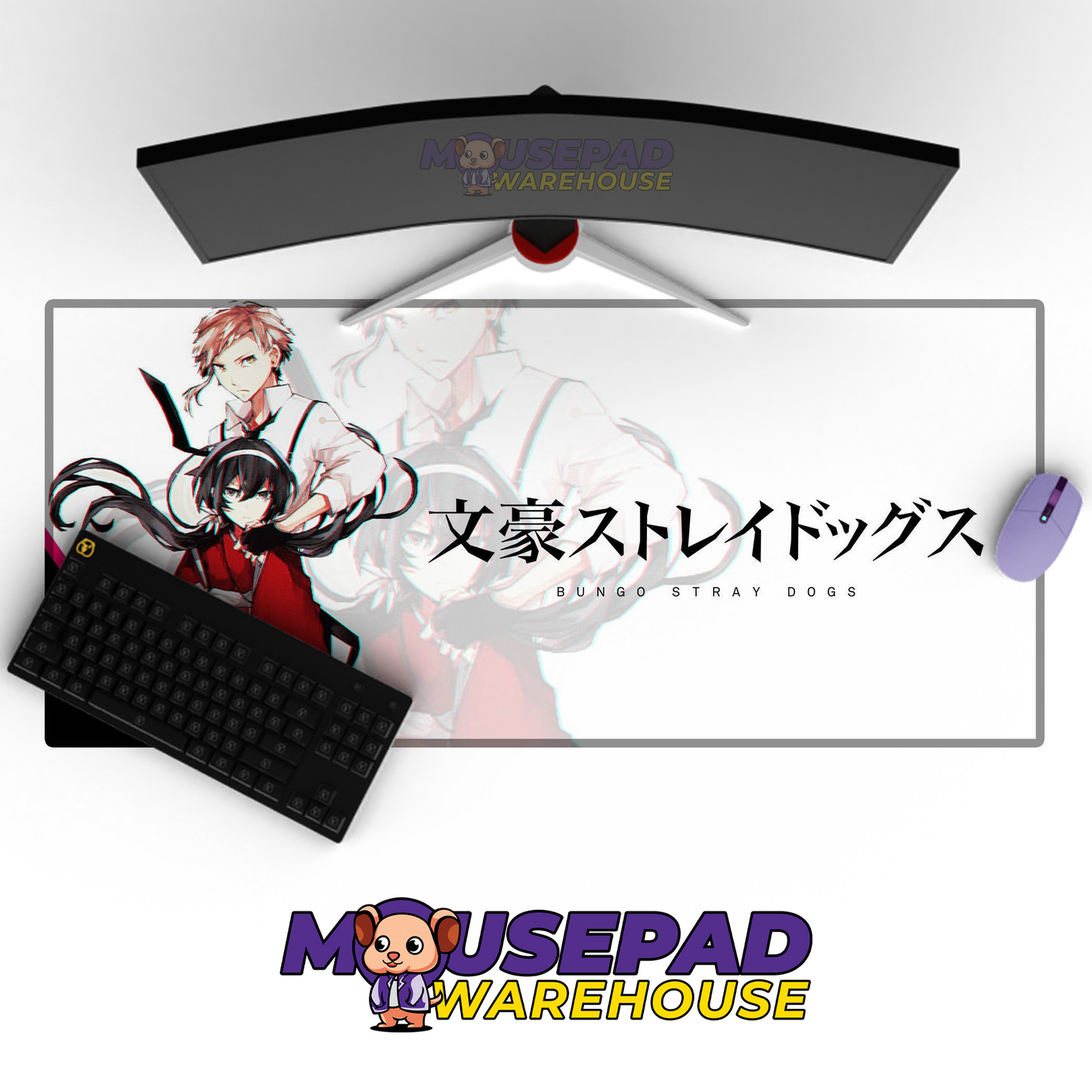 Bungo Stray Dogs V30 Mousepad Mockup