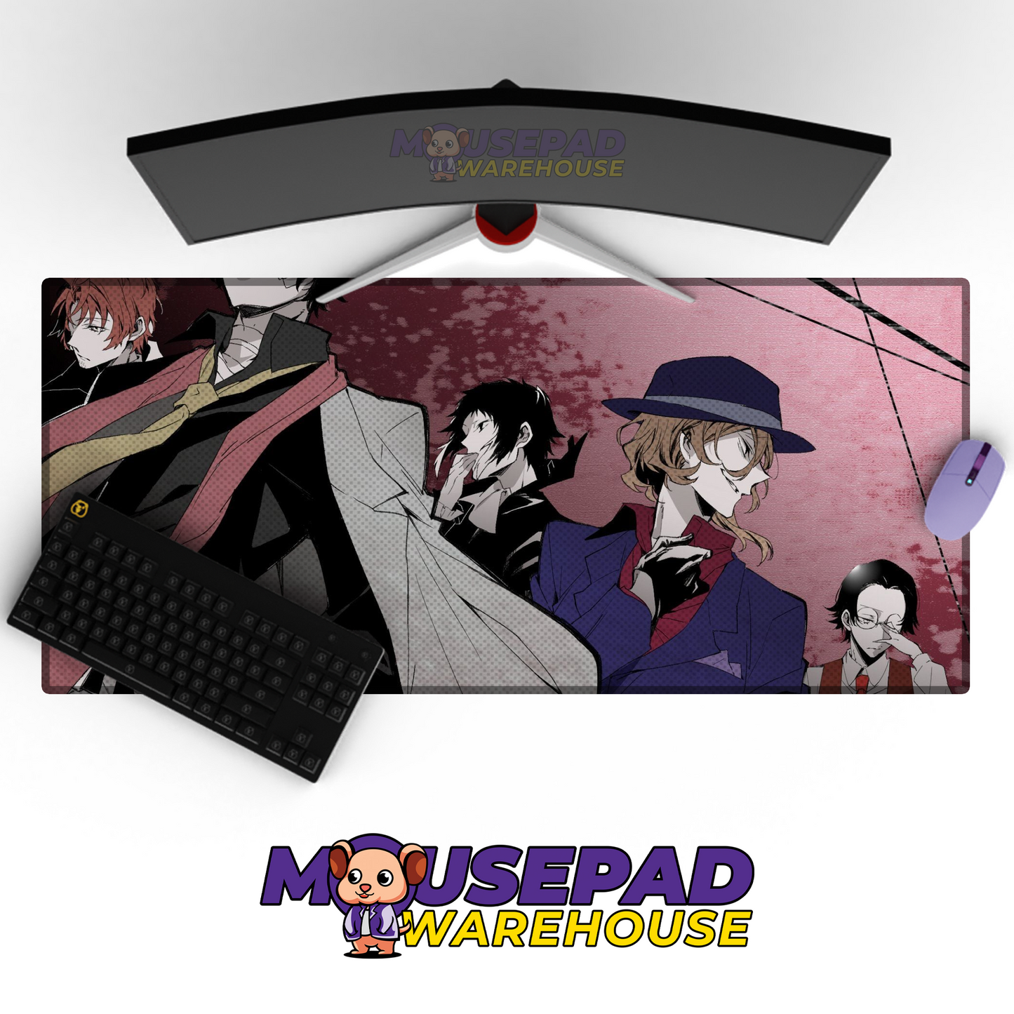 Bungo Stray Dogs V35 Mousepad Mockup