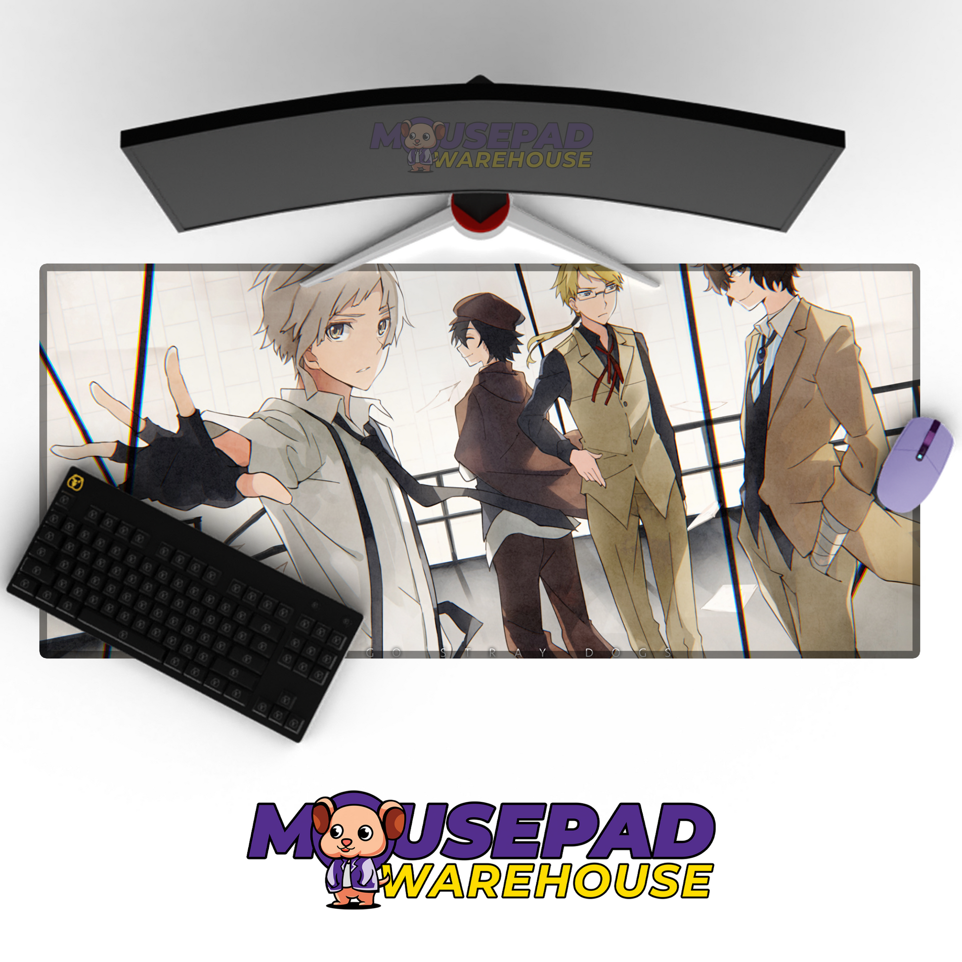 Bungo Stray Dogs V38 Mousepad Mockup