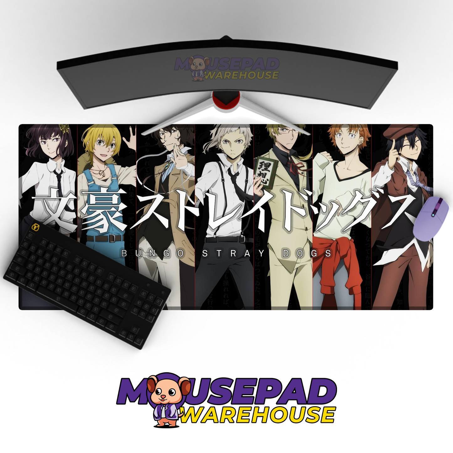 Bungo Stray Dogs V40 Mousepad Mockup