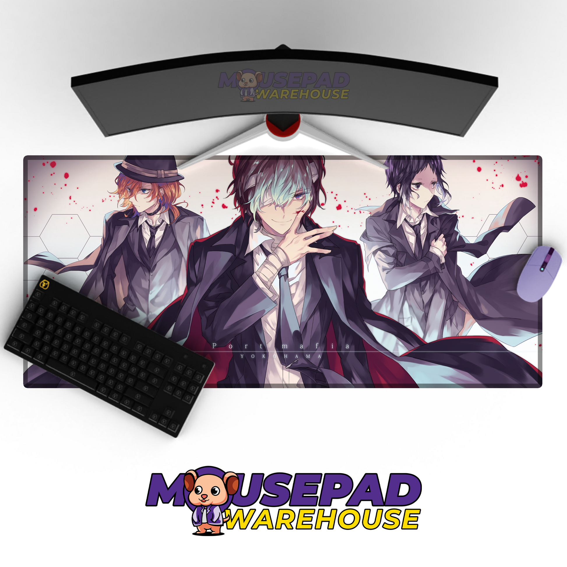 Bungo Stray Dogs V41 Mousepad Mockup