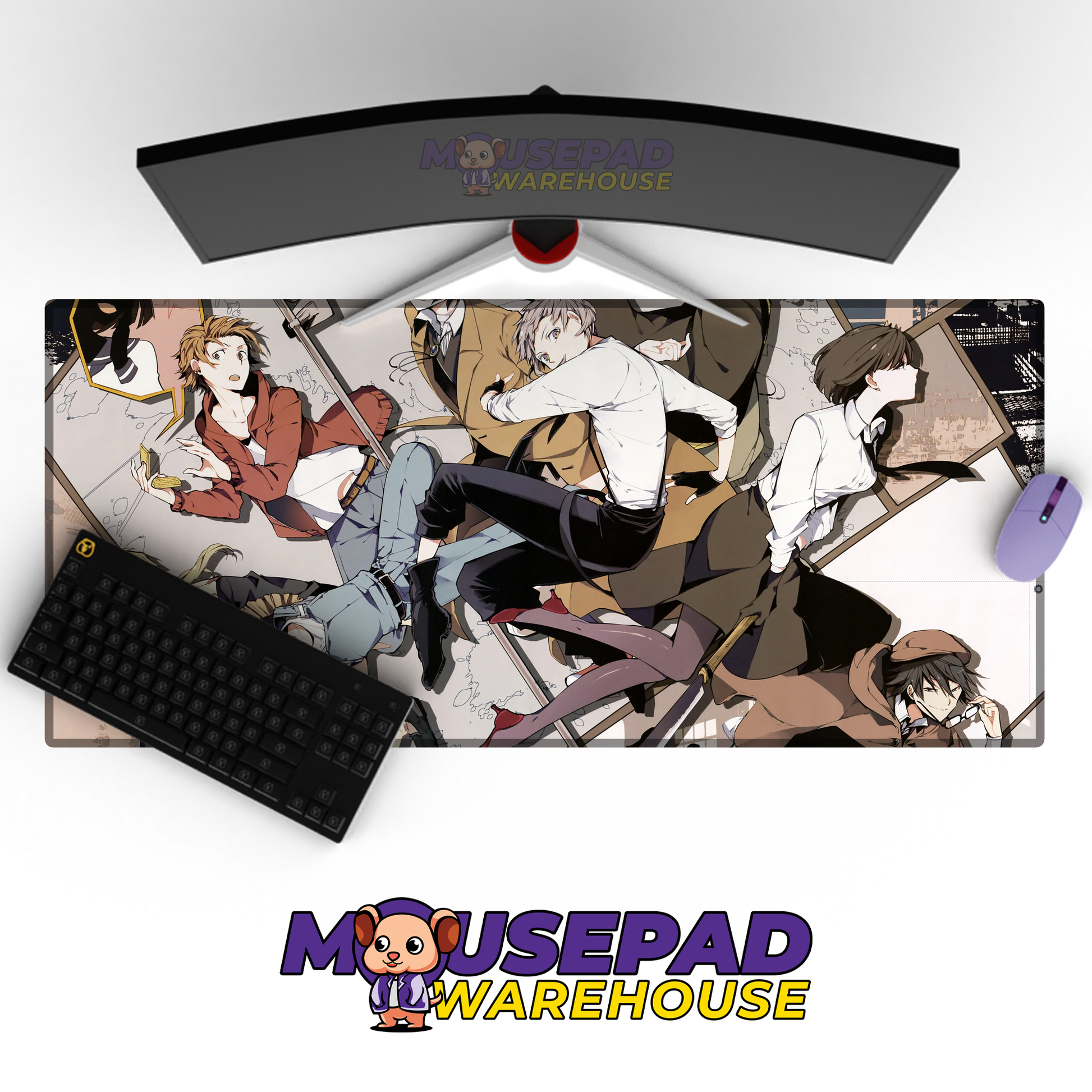 Bungo Stray Dogs V44 Mousepad Mockup