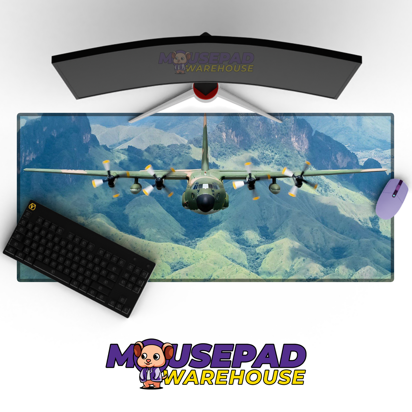 C-130 Hercules V25 Mousepad Deskmat Mockup