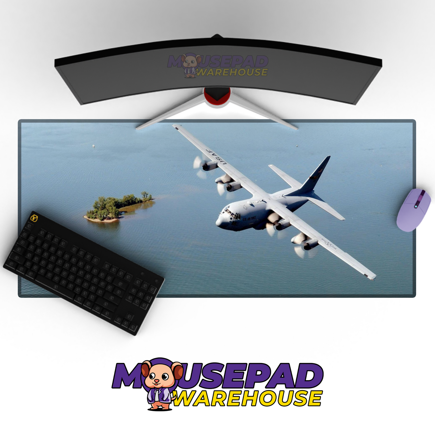 C-130 Hercules V2 Mousepad Deskmat Mockup