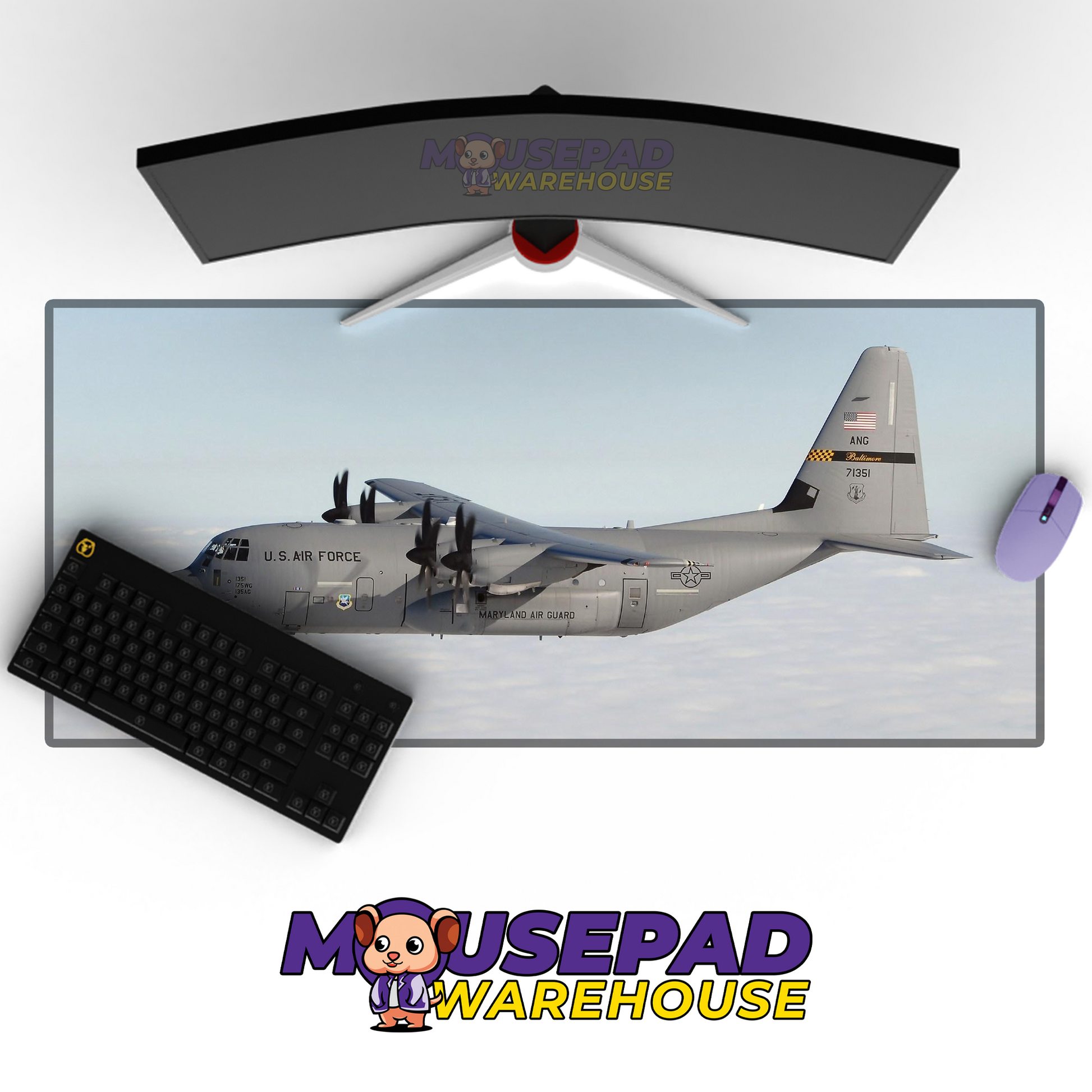 C-130 Hercules V36 Mousepad Deskmat Mockup
