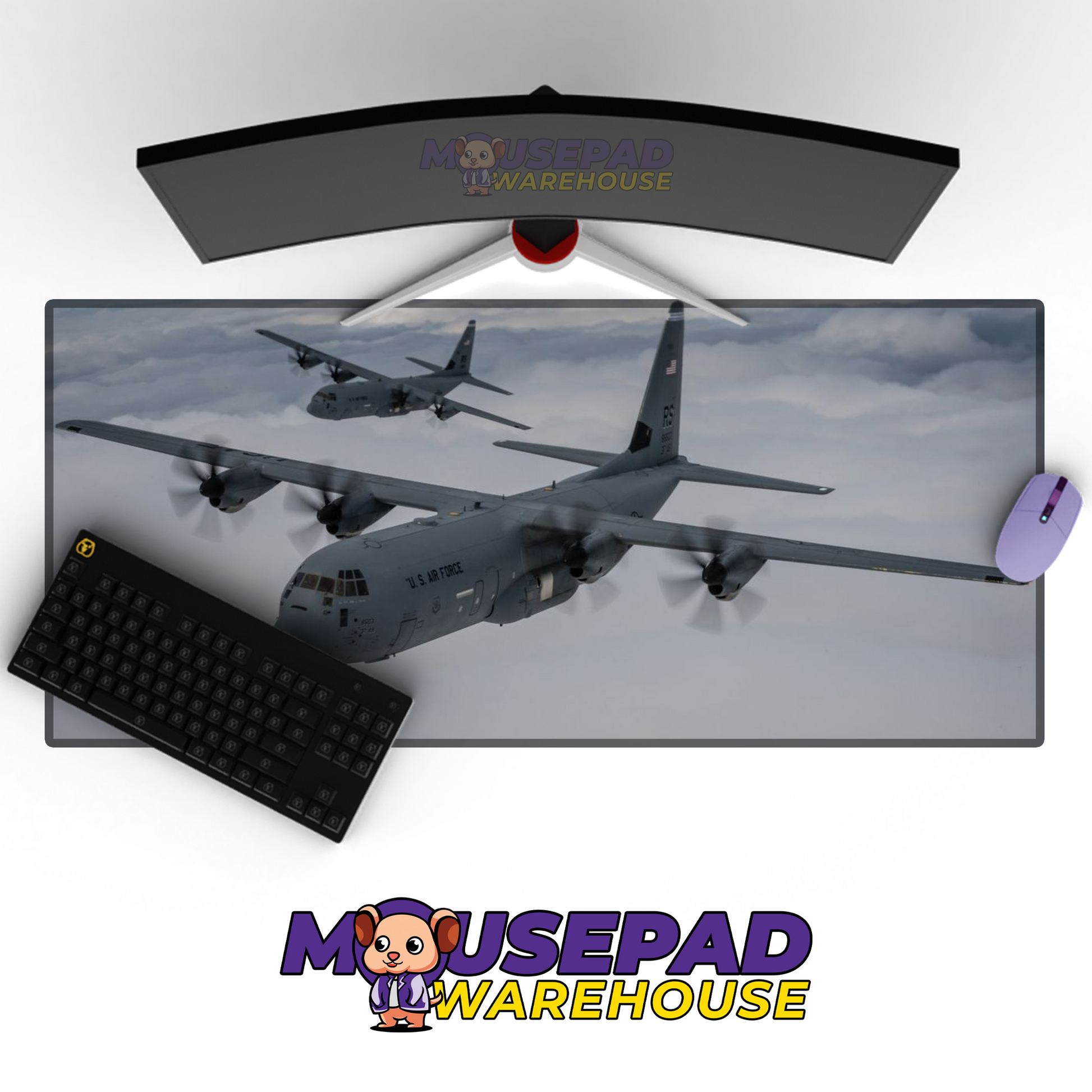 C-130 Hercules V37 Mousepad Deskmat Mockup