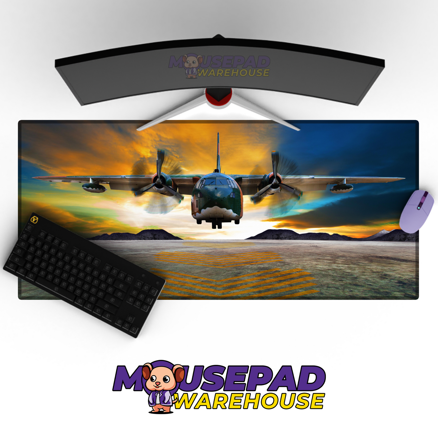 C-130 Hercules V4 Mousepad Deskmat Mockup