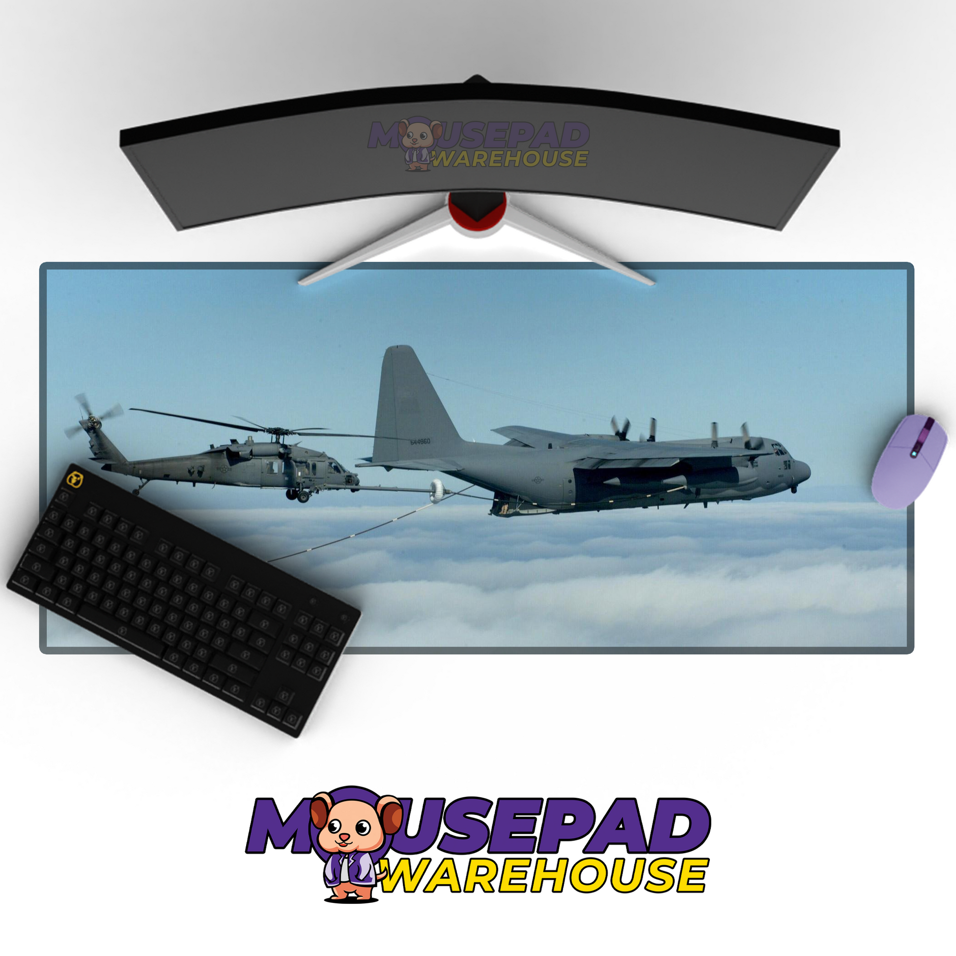 C-130 Hercules V9 Mousepad Deskmat Mockup