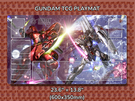 CCA Gundam TCG Playmat Mockup