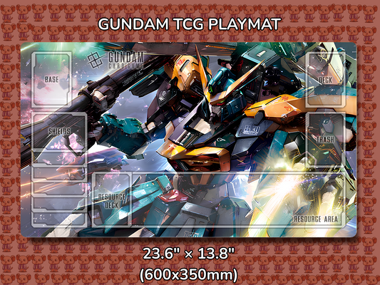 Calamity Gundam TCG Playmat Mockup
