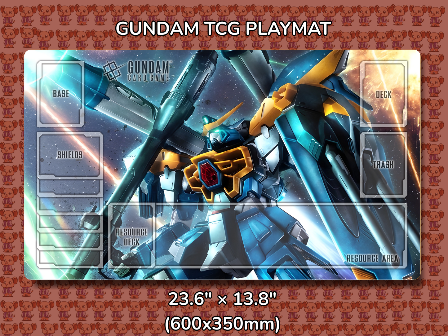 Calamity V2 Gundam TCG Playmat Mockup