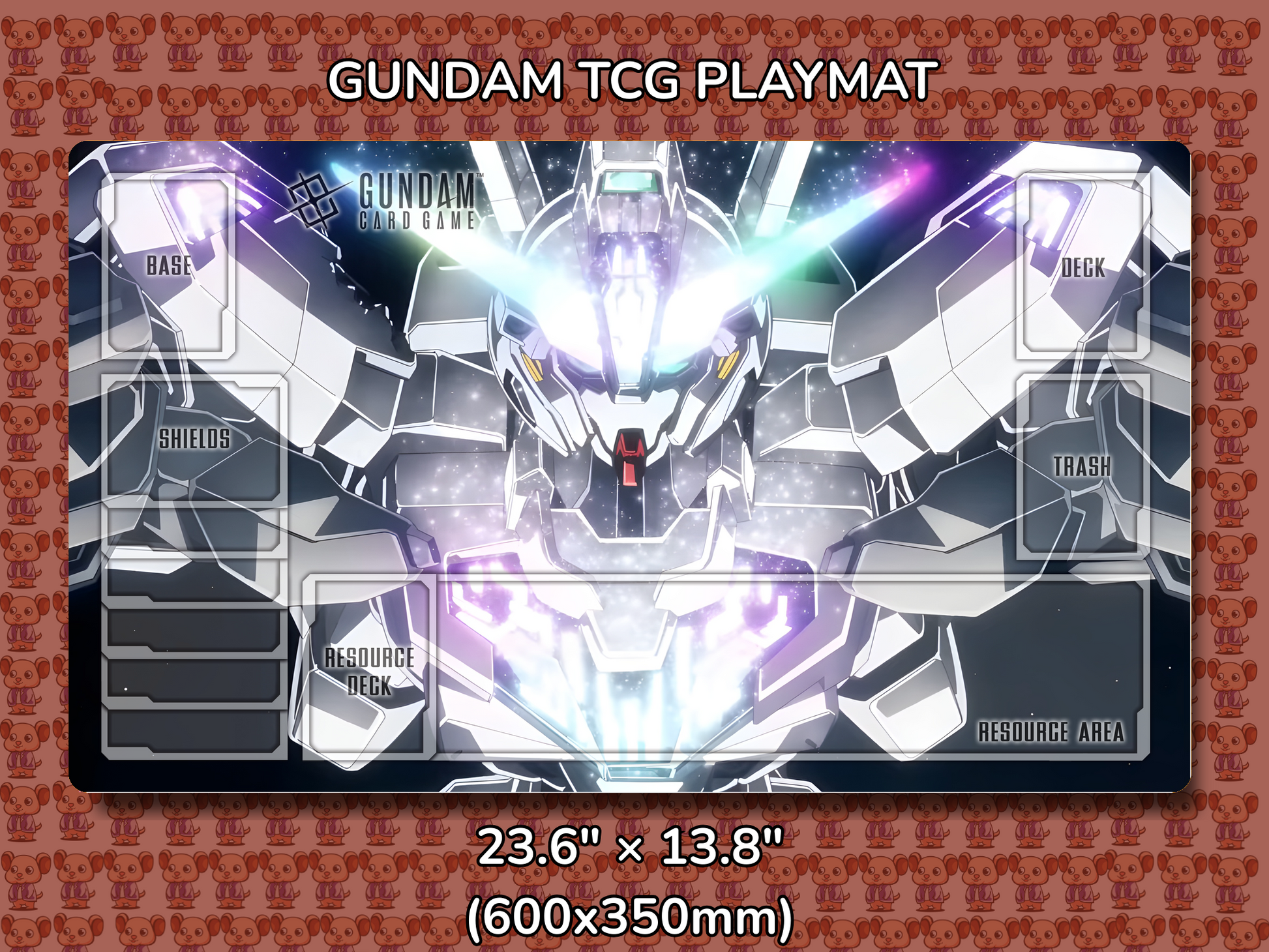 Calibarn Permet 10 Gundam TCG Playmat Mockup