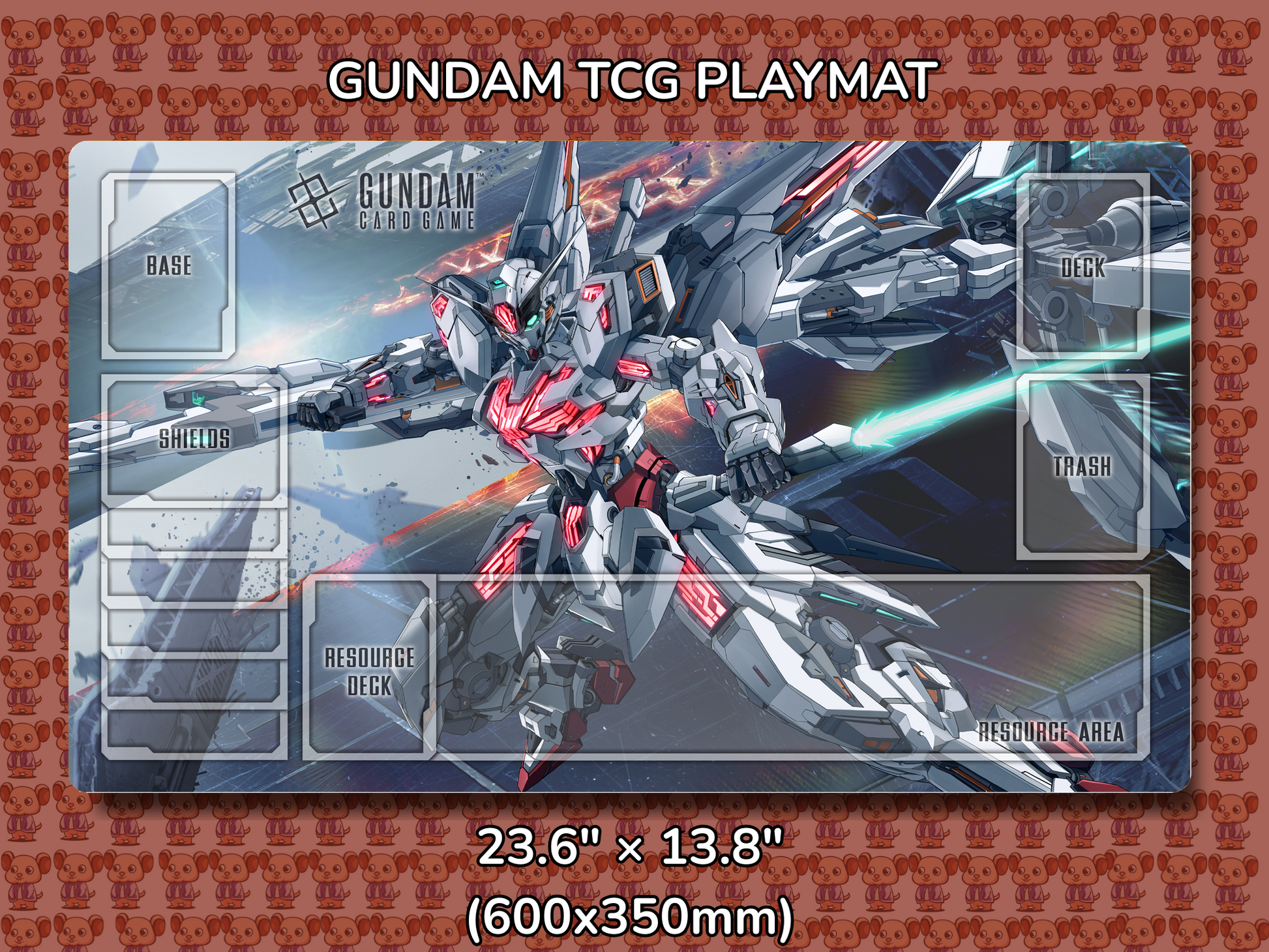 Calibarn V2 Gundam TCG Playmat Mockup