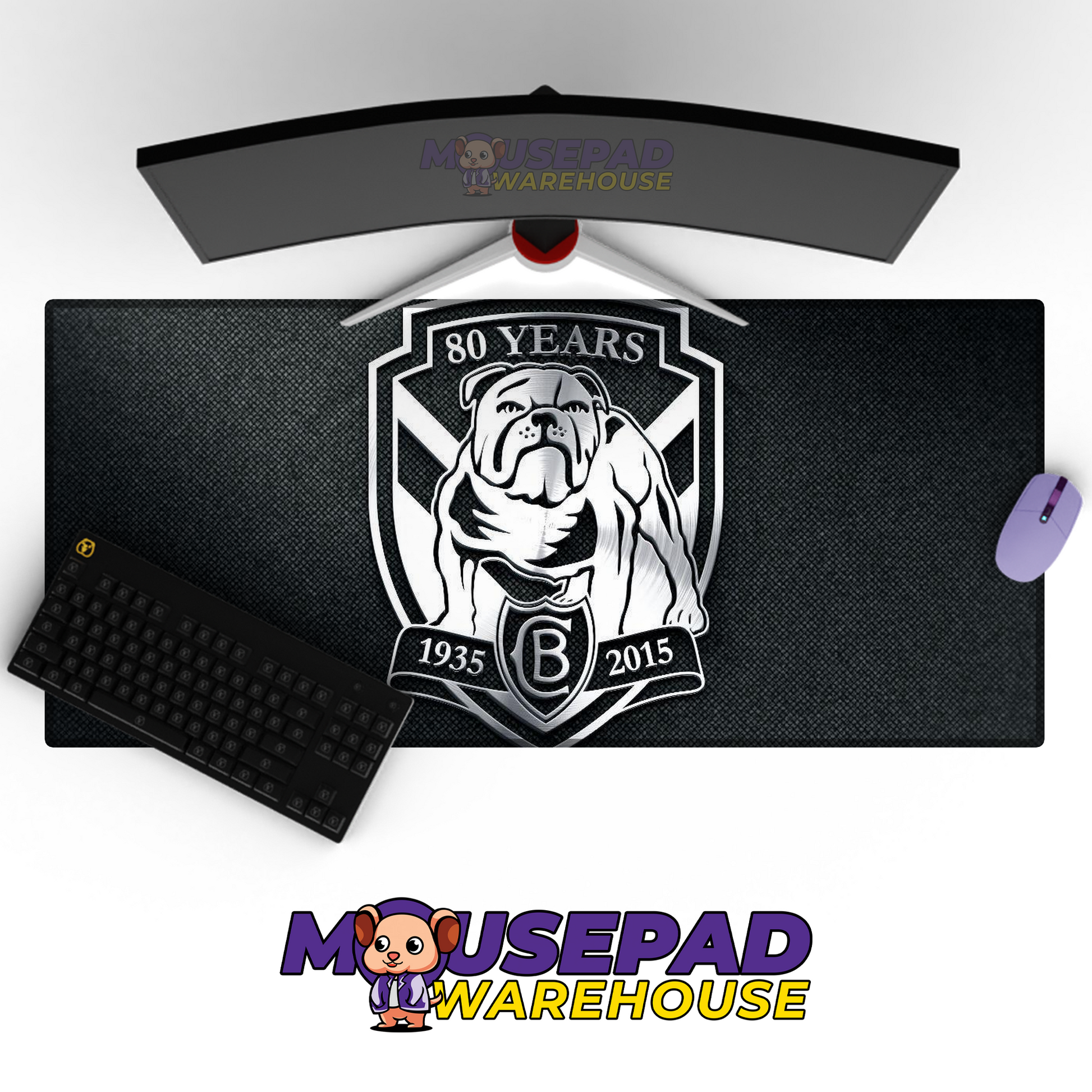 Canterbury Bulldogs V1 Mousepad Deskmat Mockup