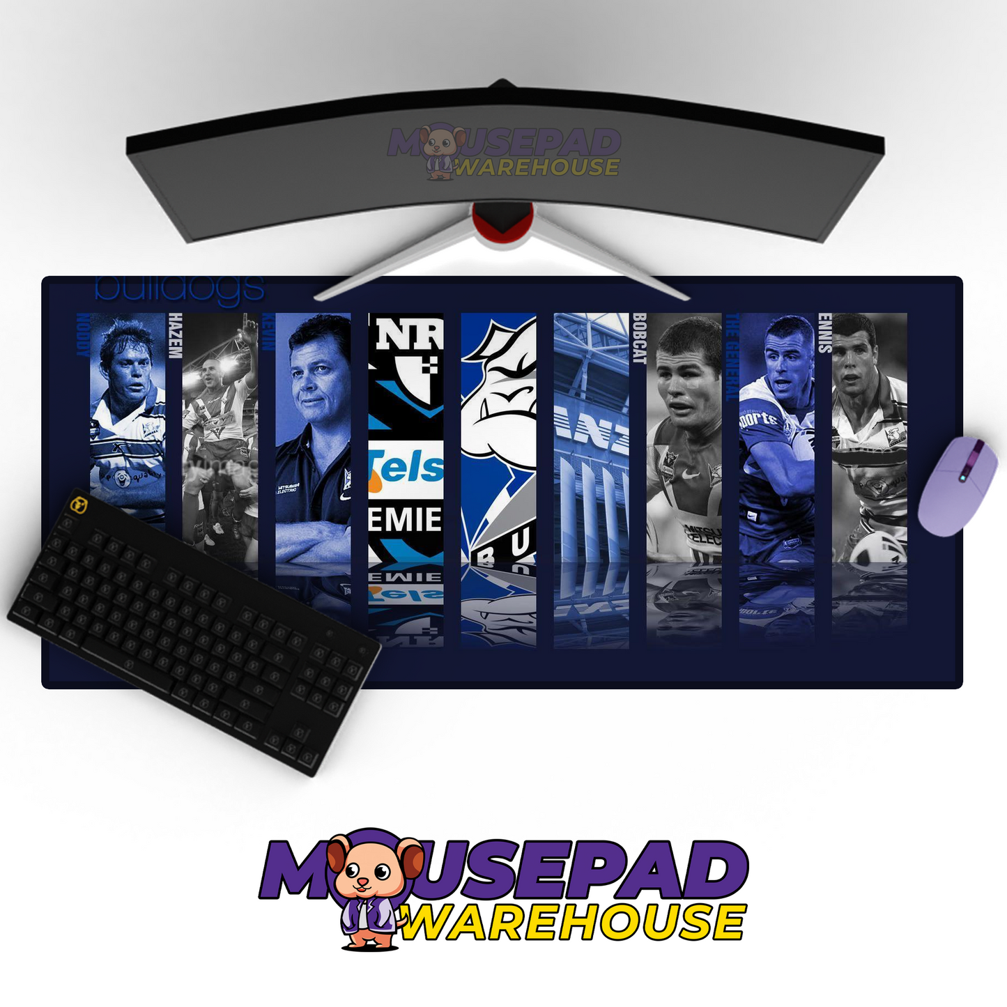 Canterbury Bulldogs V2 Mousepad Deskmat Mockup