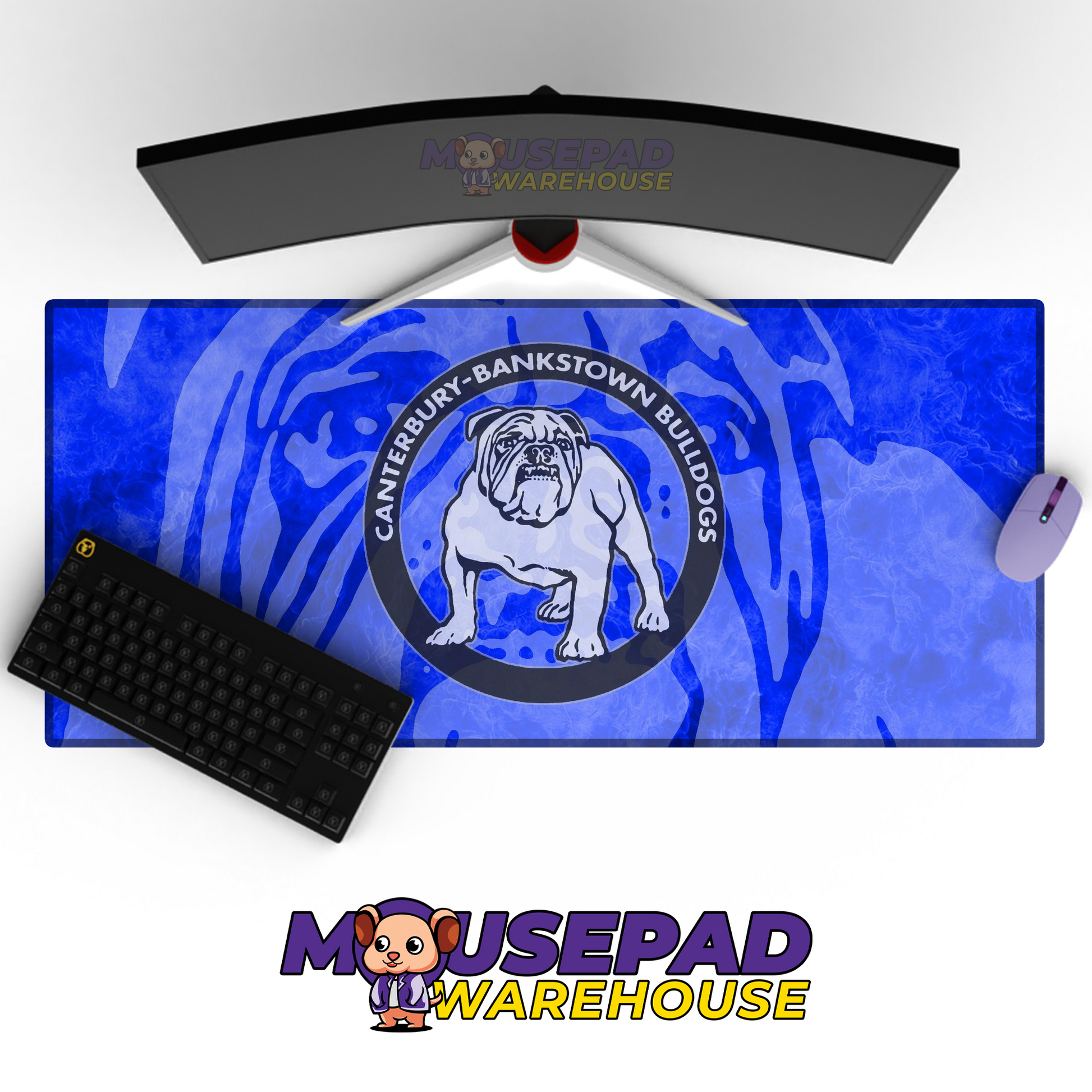 Canterbury Bulldogs V4 Mousepad Deskmat Mockup