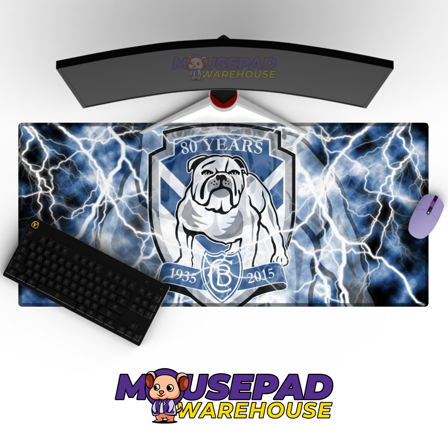 Canterbury Bulldogs V8 Mousepad Deskmat Mockup