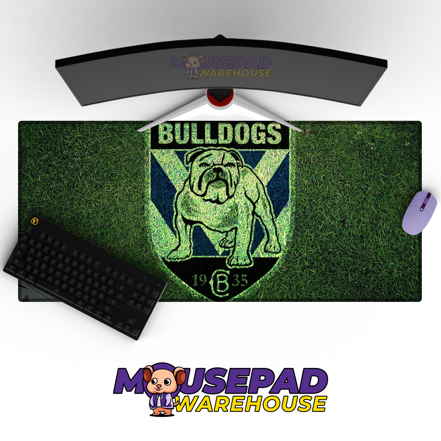 Canterbury Bulldogs V9 Mousepad Deskmat Mockup