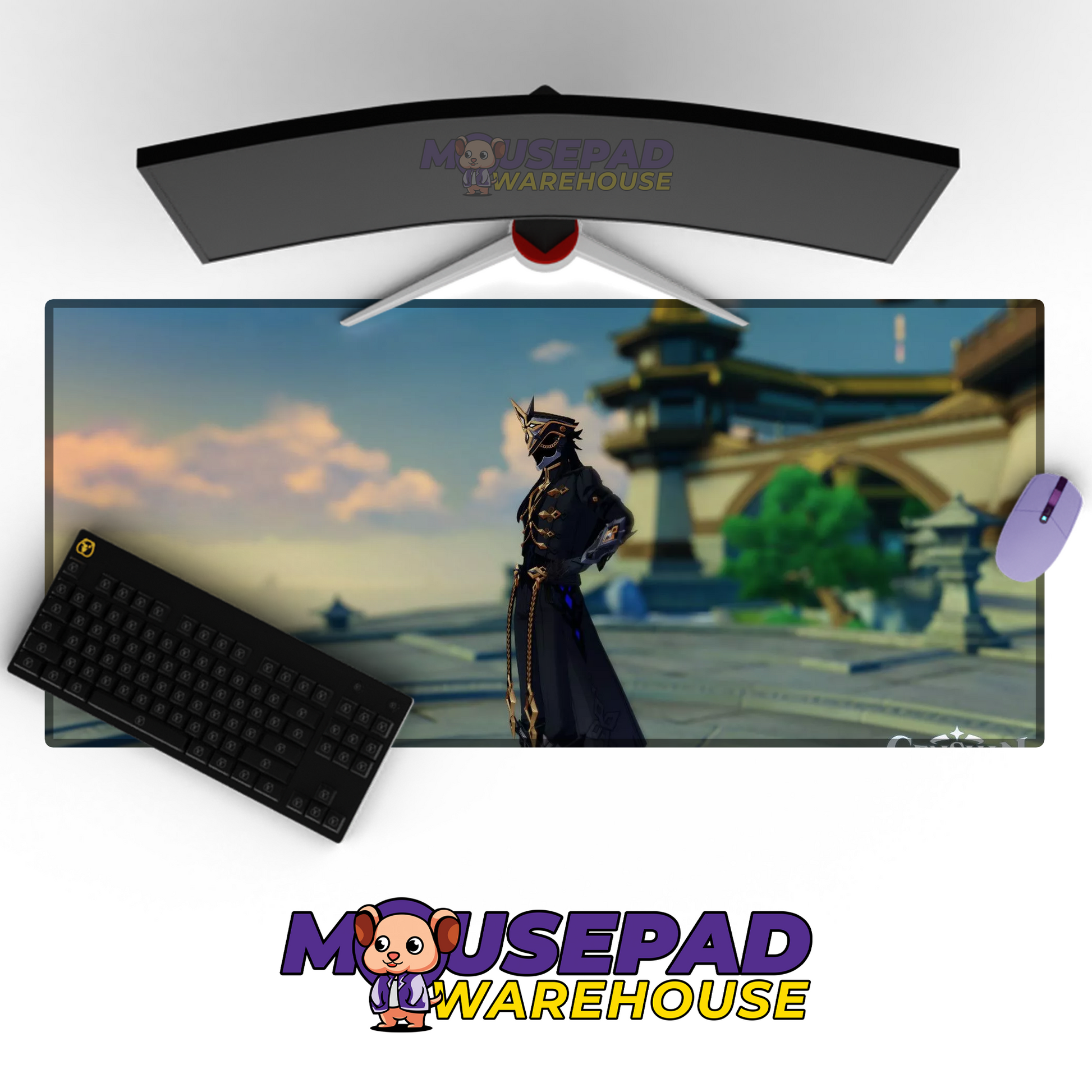 Capitano Genshin Impact V11 Mousepad Mockup