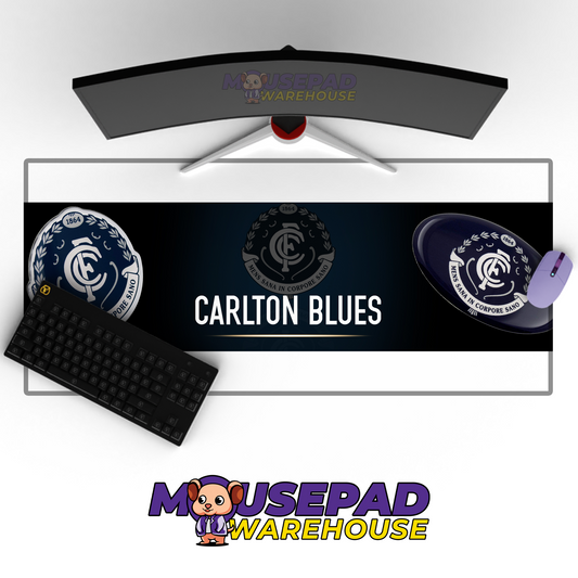 Carlton Blues V11 Mousepad Deskmat Mockup
