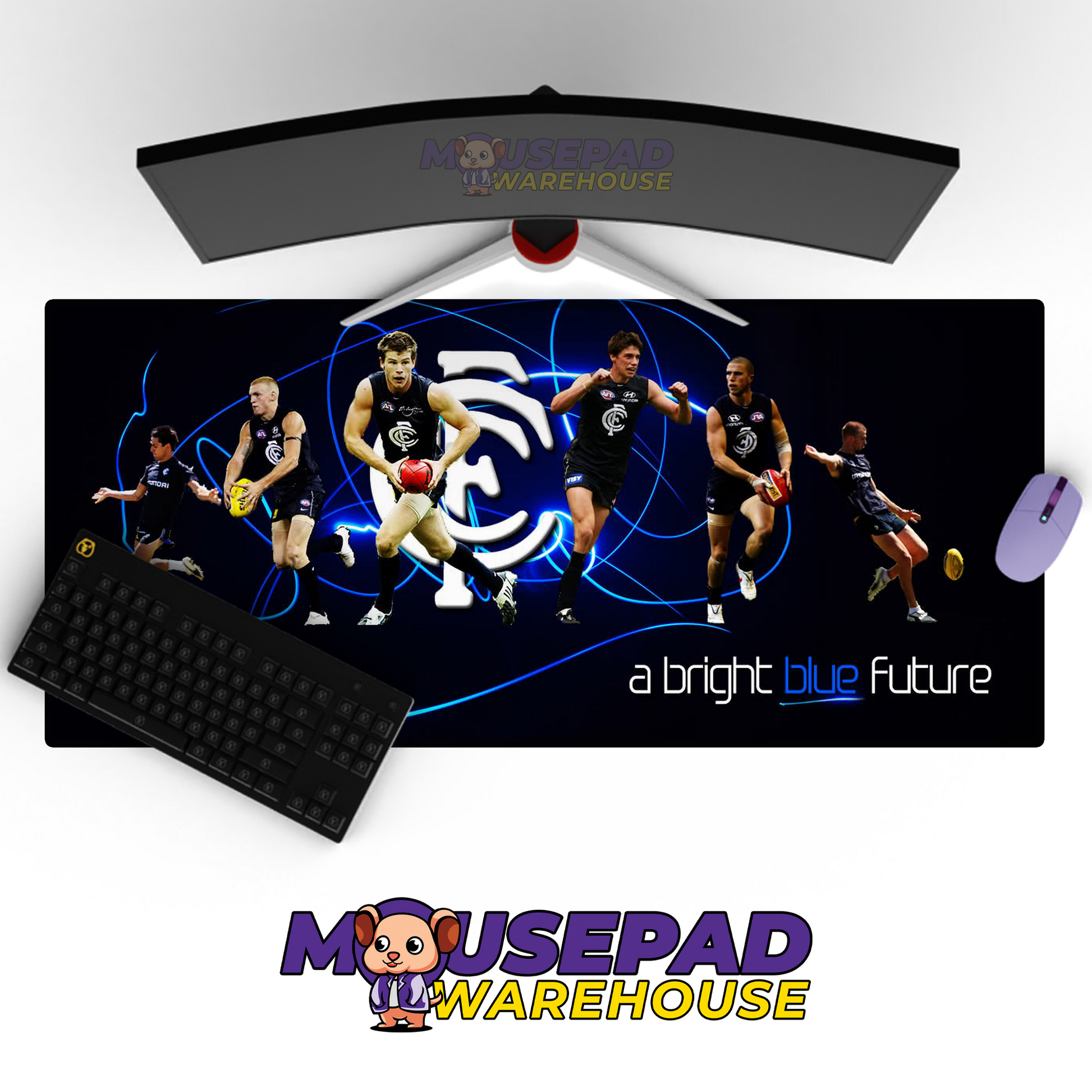 Carlton Blues V7 Mousepad Deskmat Mockup