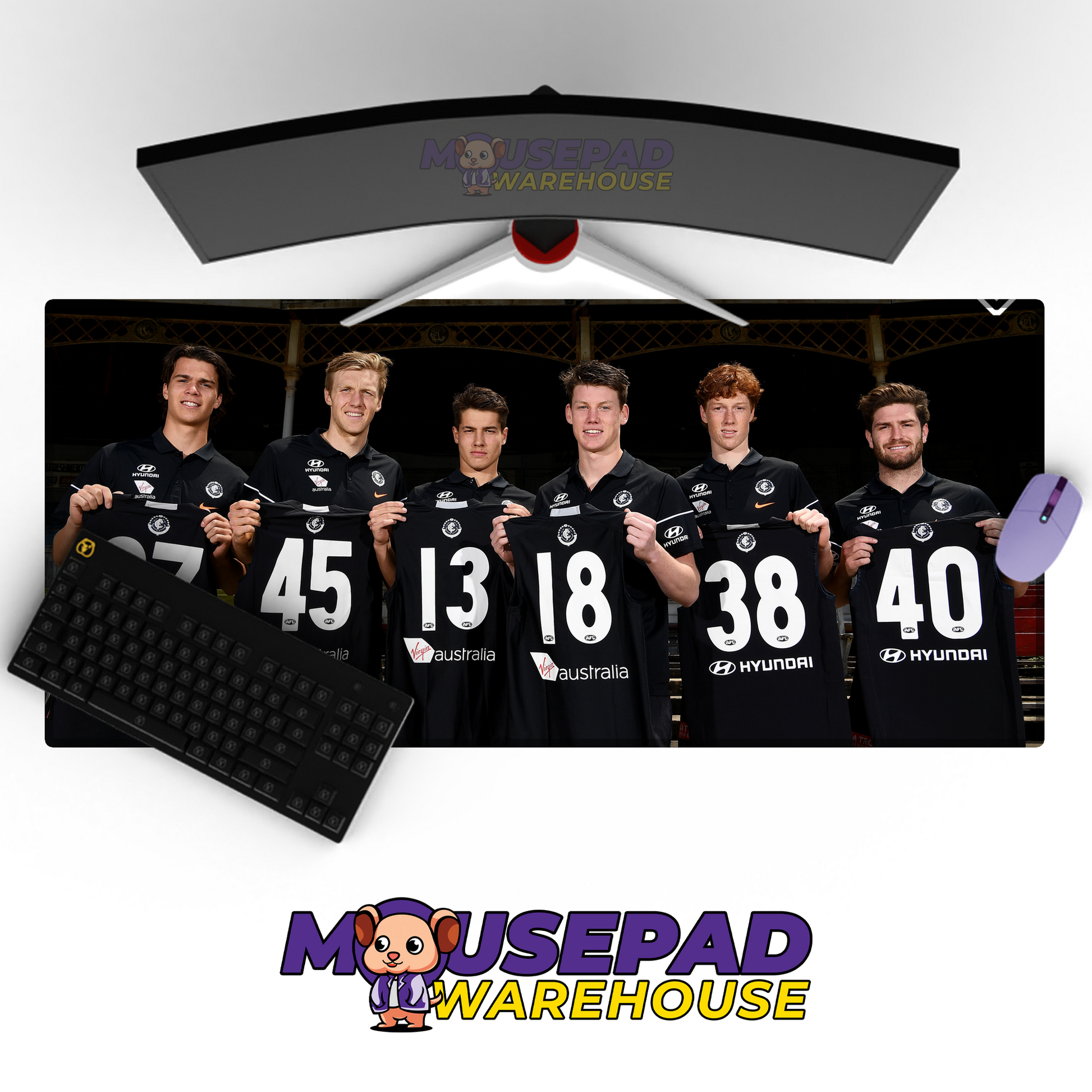 Carlton Blues V8 Mousepad Deskmat Mockup
