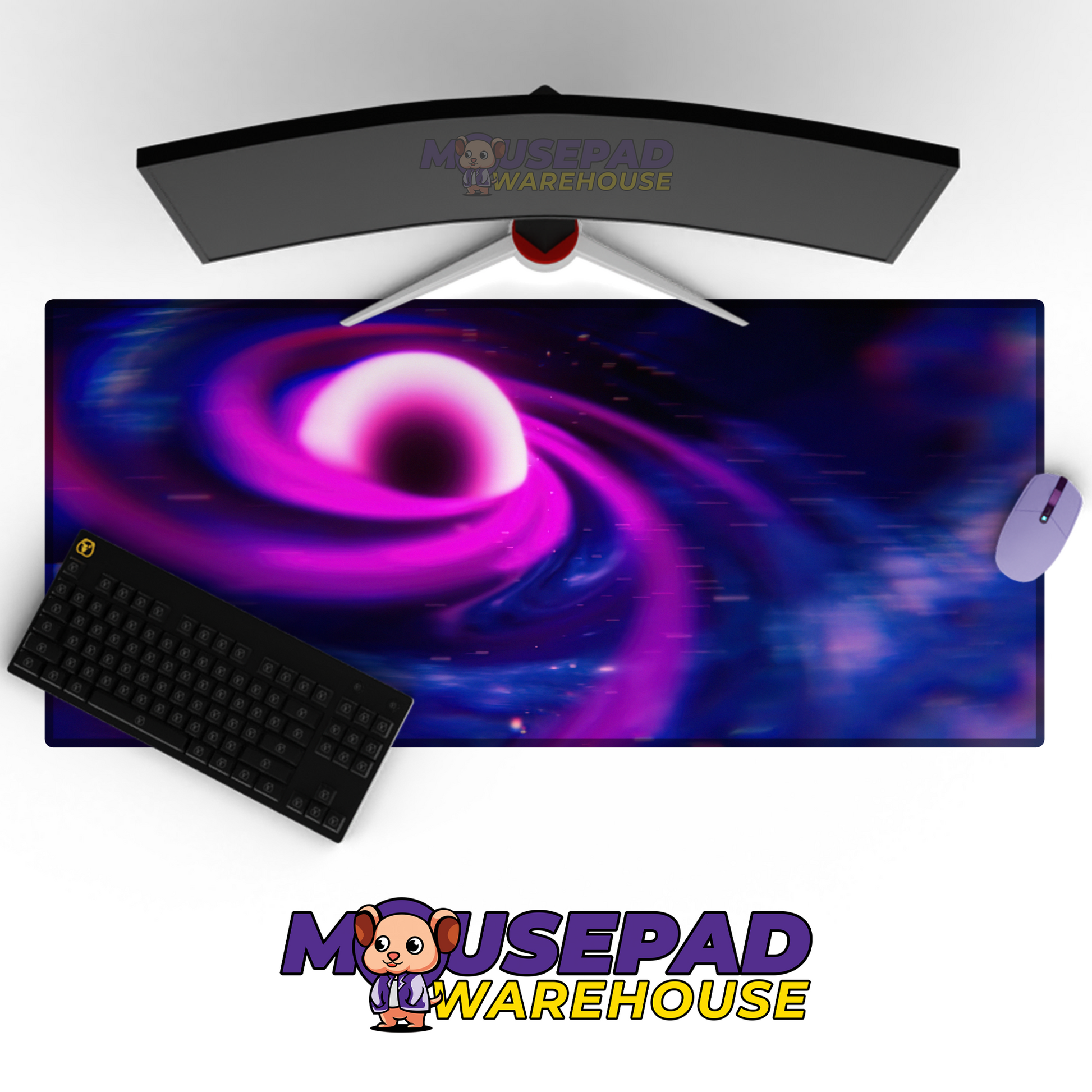 Celestial Driftwave Space Galaxy Desk Mat Mockup
