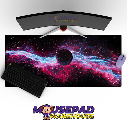 Celestial Nova Exploding Galaxy Space Mousepad Mockup